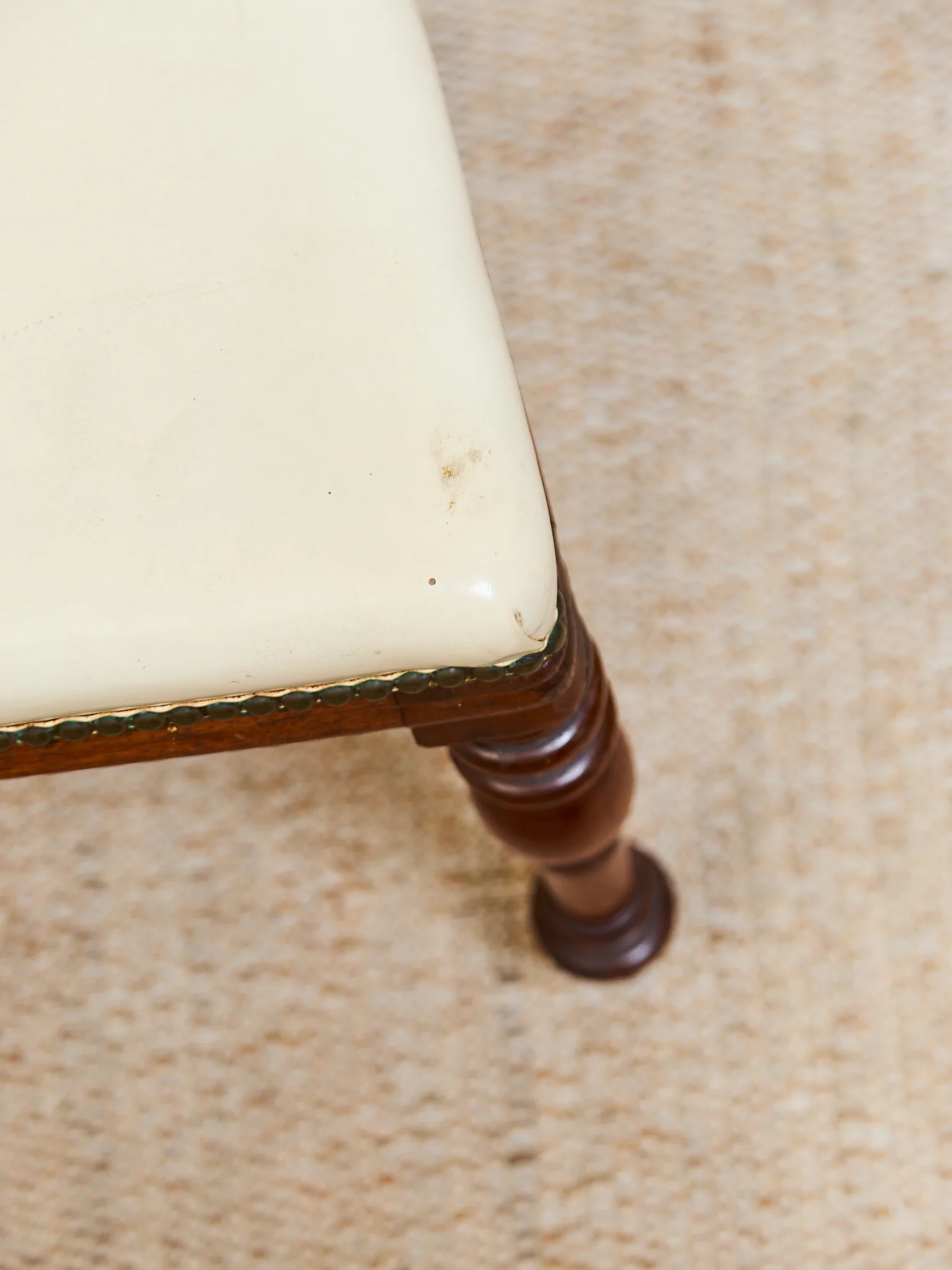 1940’s Carved Sweetheart Chairs Set of 6 - Image 13