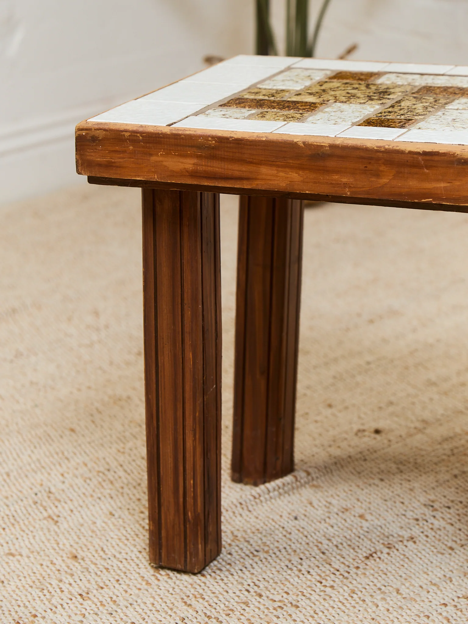 1970’s Tiled Boho Side Table - Image 11