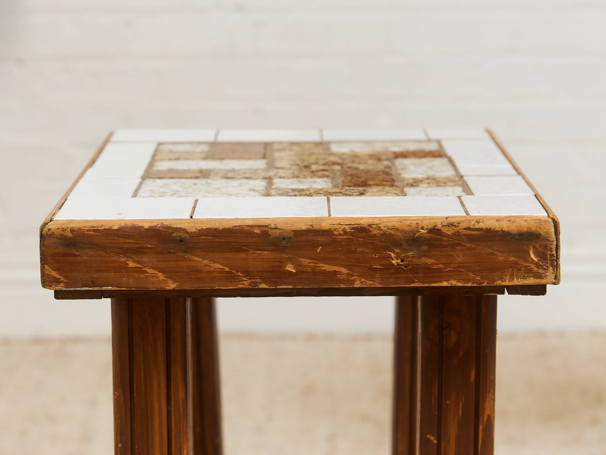 1970’s Tiled Boho Side Table - Image 14