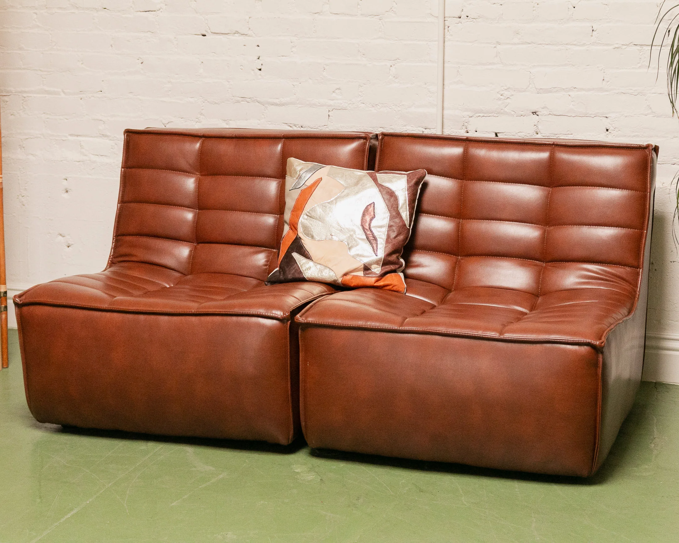 2 Piece Juno in Recycled Leather Loveseat - Image 3