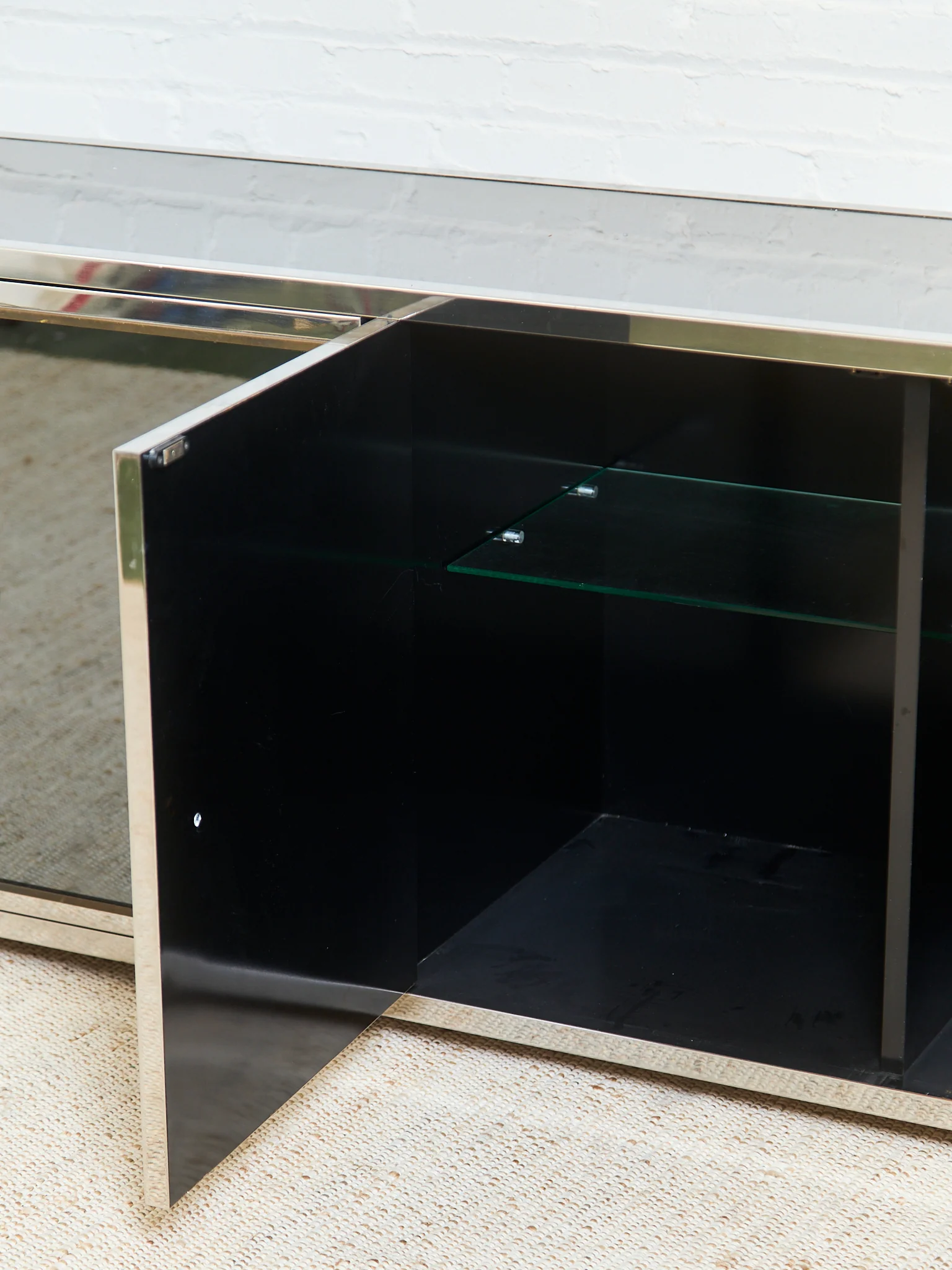 Angolo Metal Arte in Italy, 1960s Chrome and Mirror Glass Sideboard - Image 25