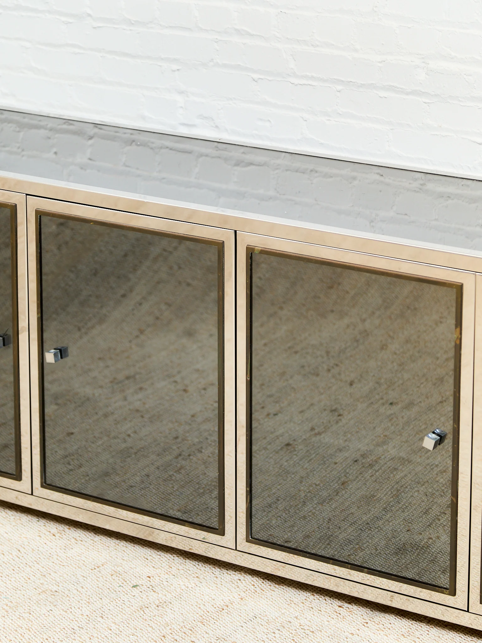 Angolo Metal Arte in Italy, 1960s Chrome and Mirror Glass Sideboard - Image 5