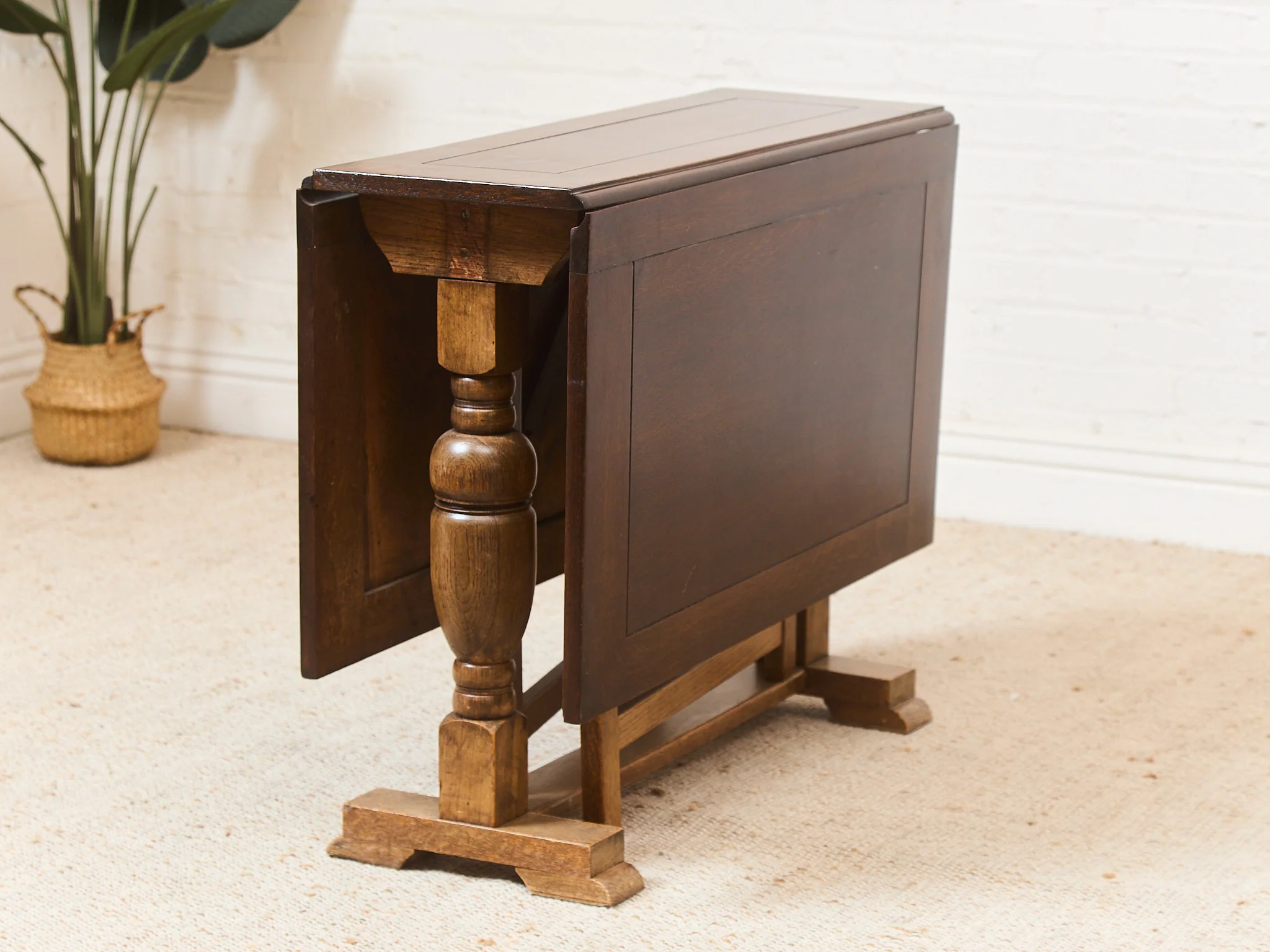 Antique Drop Leaf Dining Table - Image 17