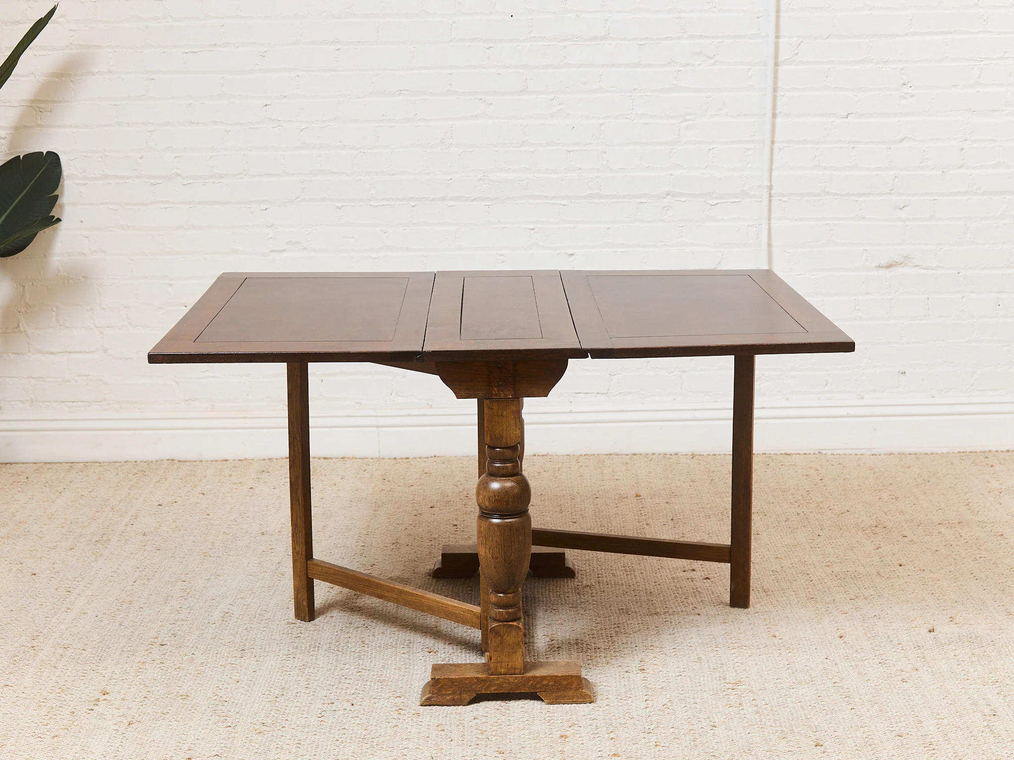 Antique Drop Leaf Dining Table - Image 4