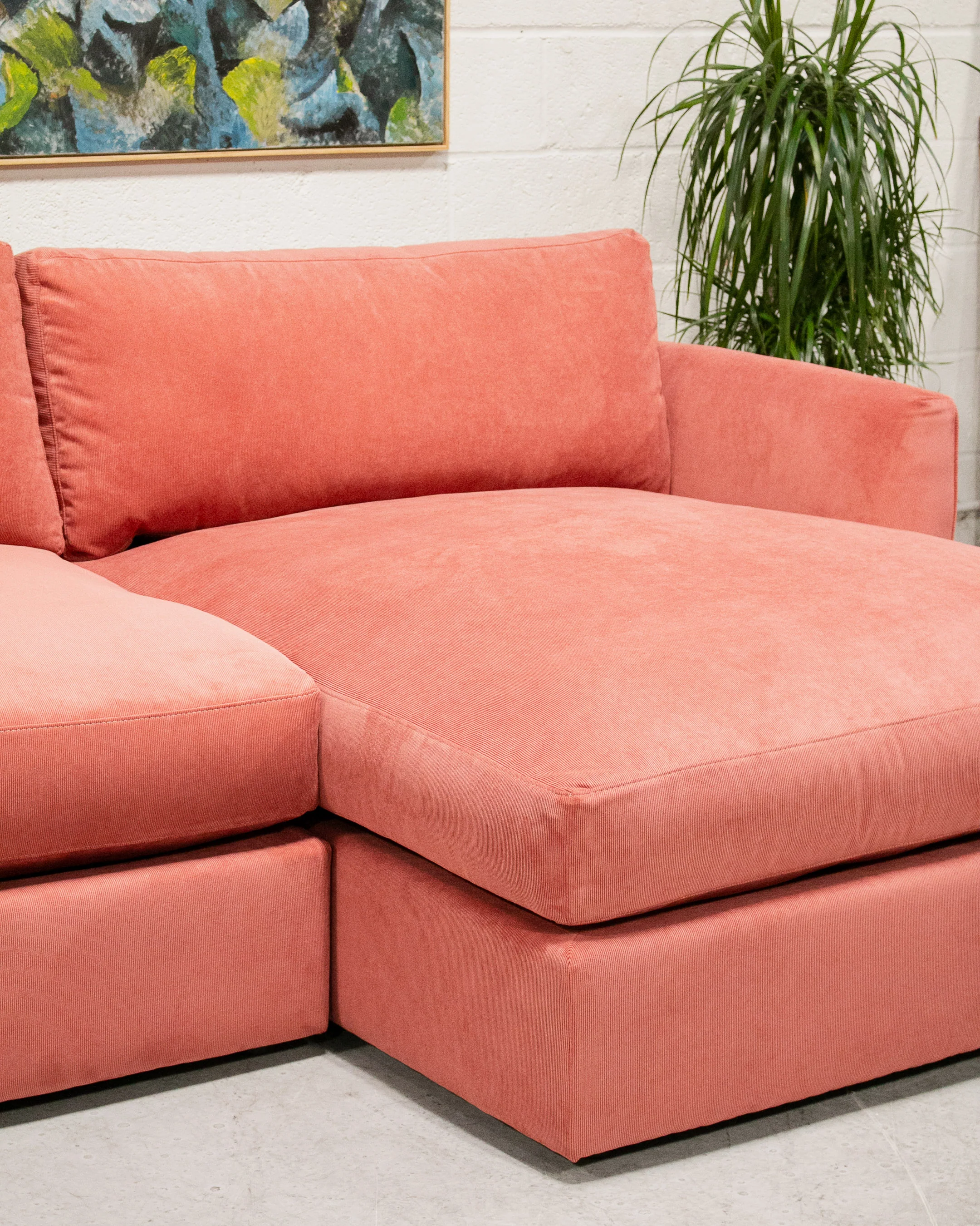Armless Michonne w Cuddle Chaise in Parallel Paprika - Image 10
