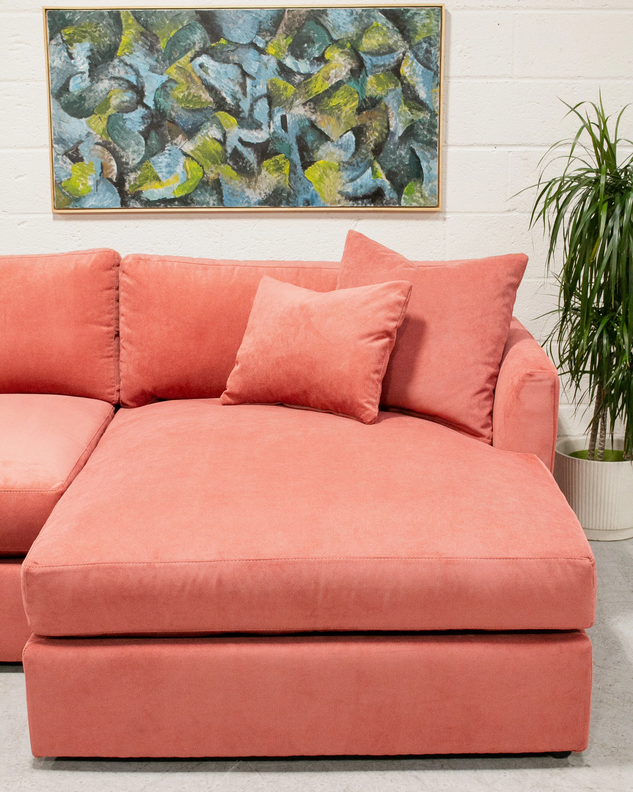 Armless Michonne w Cuddle Chaise in Parallel Paprika - Image 9