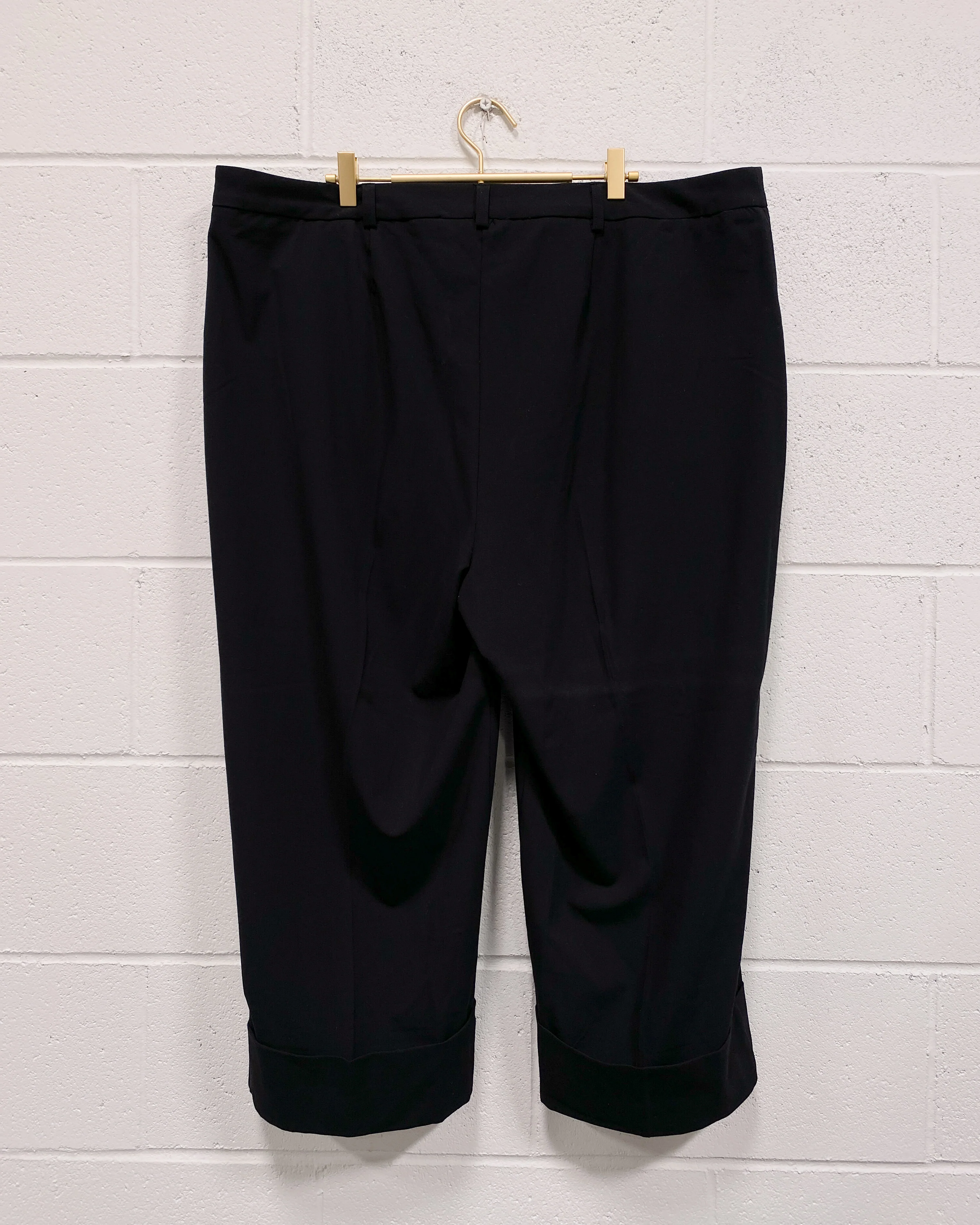 Black Cropped Slacks (22W) - Image 3