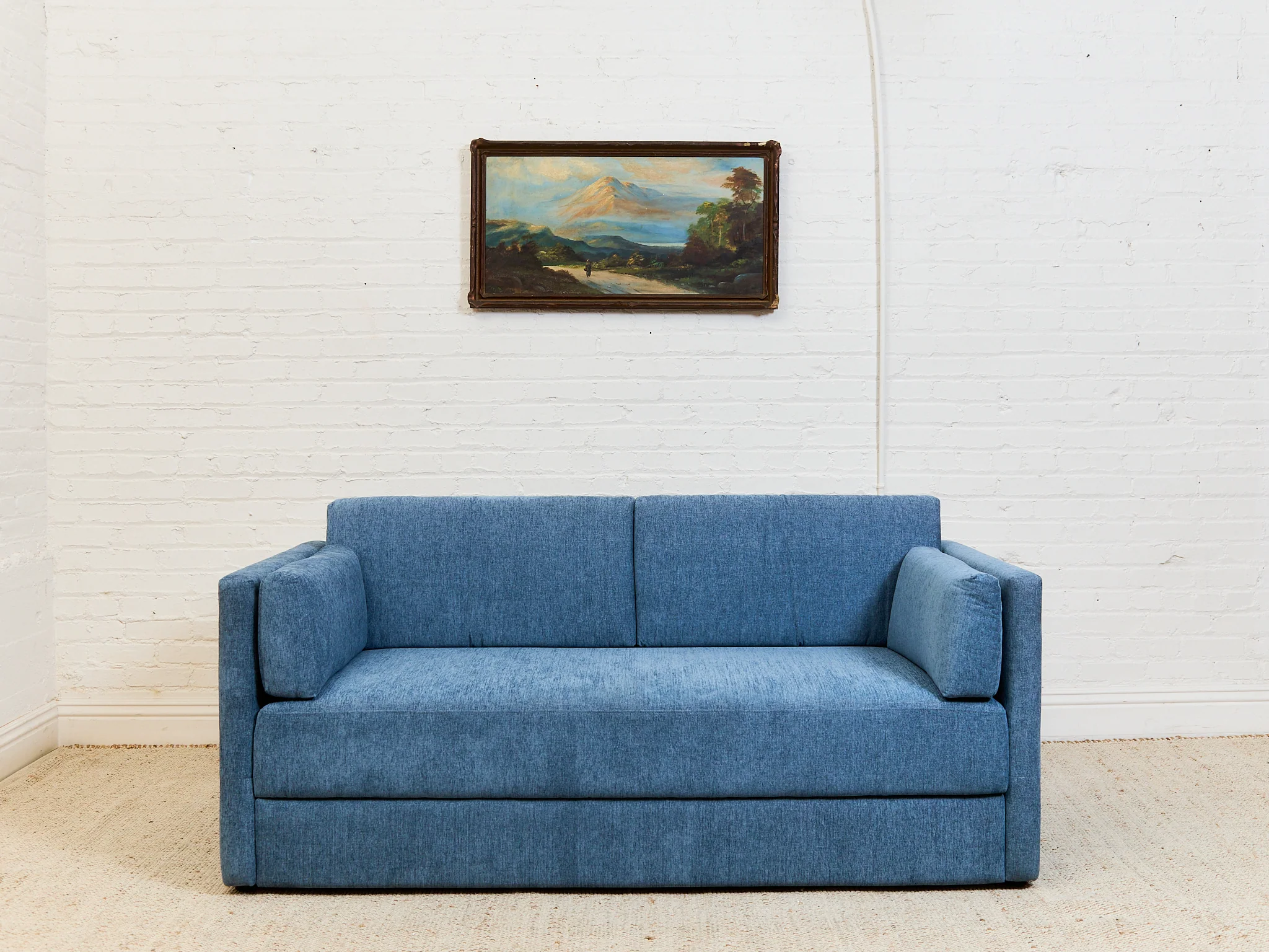 Blue Boxy Sofa - Image 2