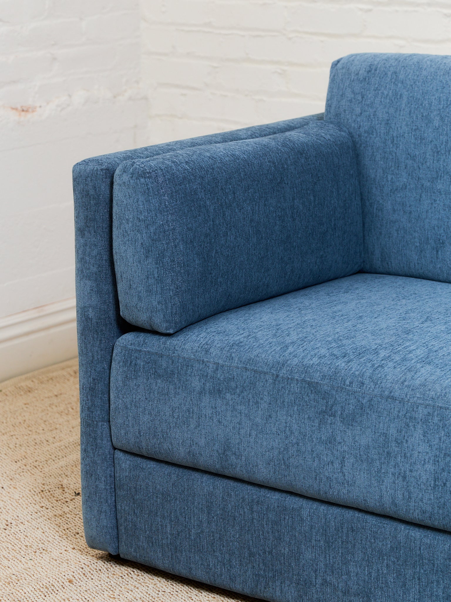 Blue Boxy Sofa - Image 9