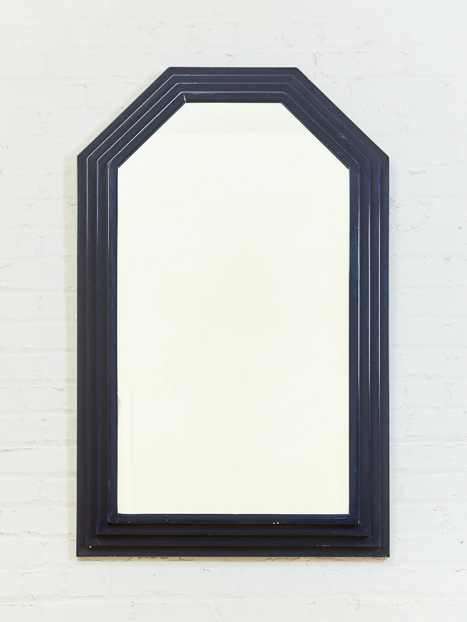 Blue Post Modern Mirror