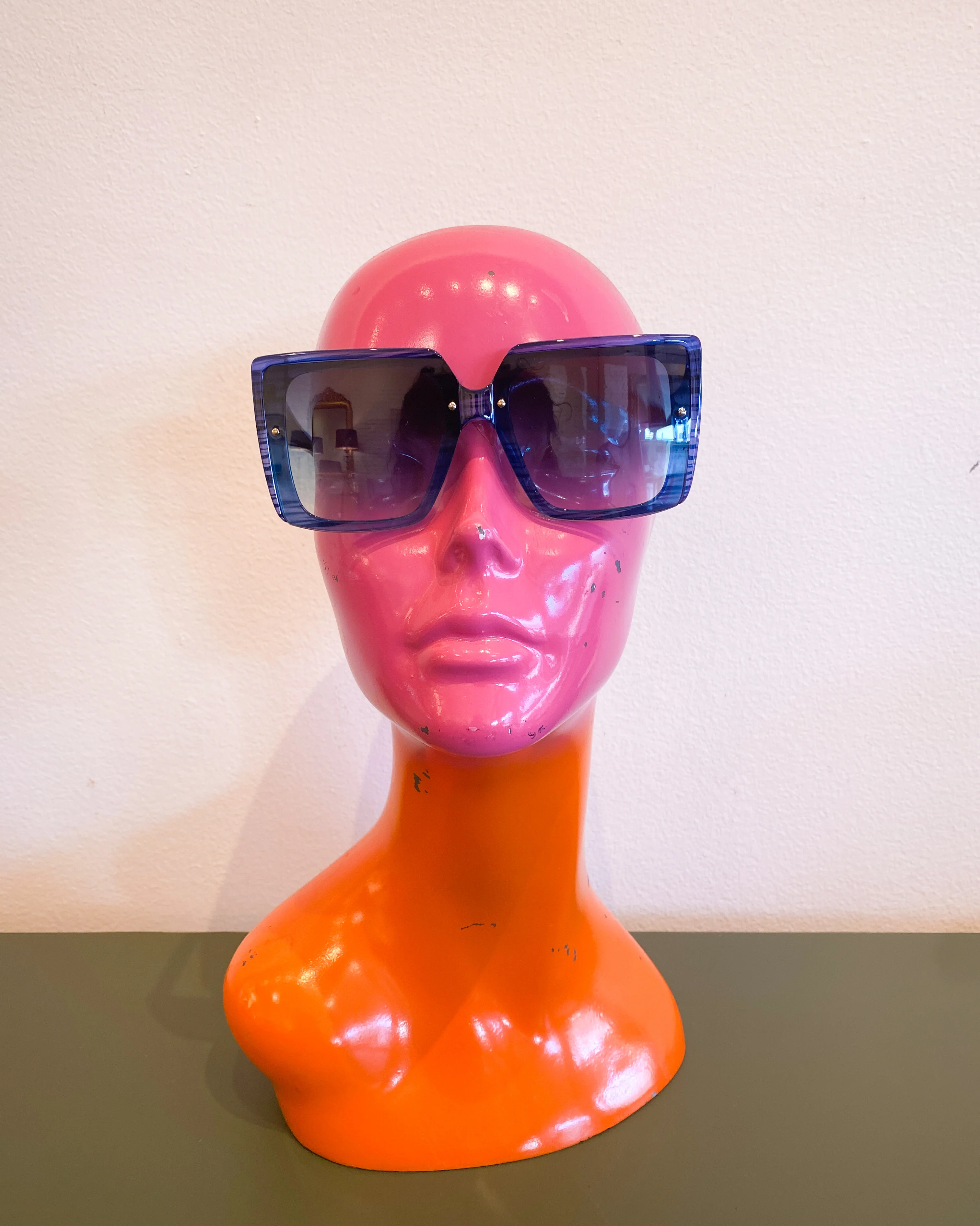 Blue Rectangular Sunnies - Image 3