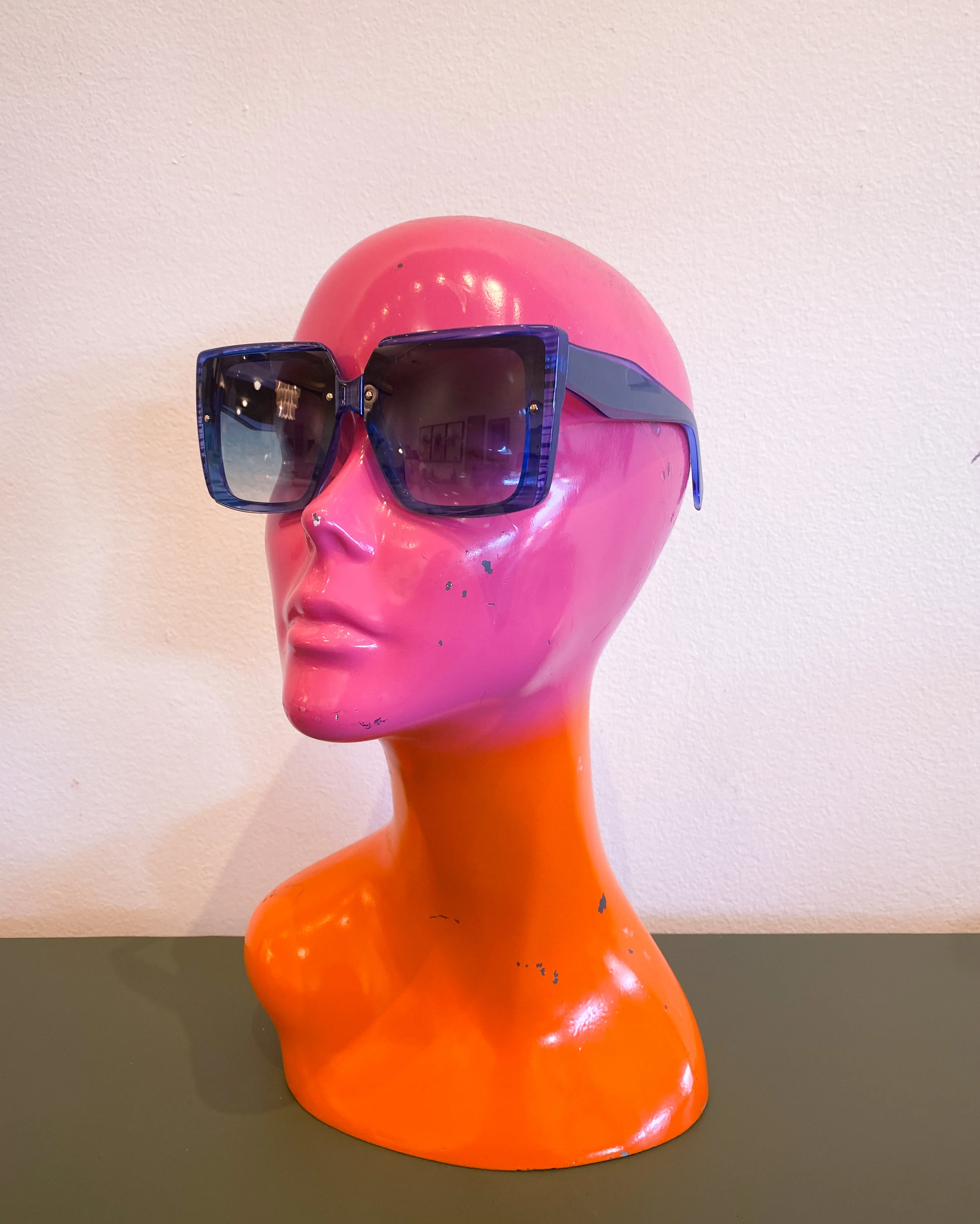 Blue Rectangular Sunnies - Image 4
