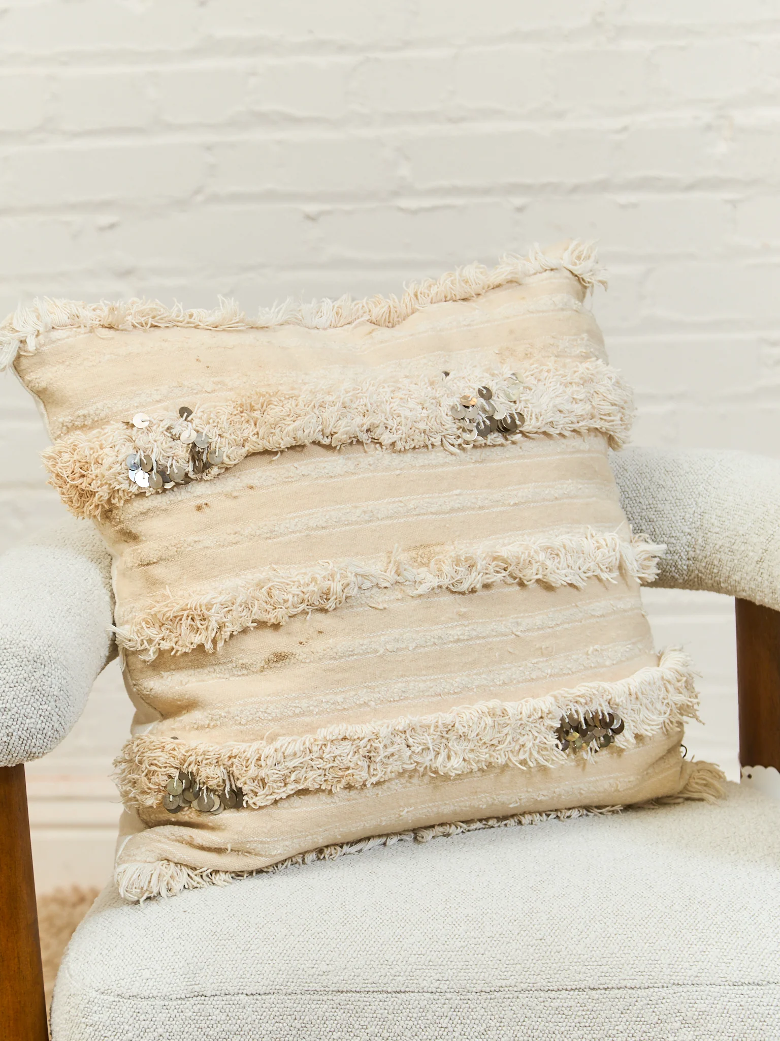 Boho Pillow with Sequin