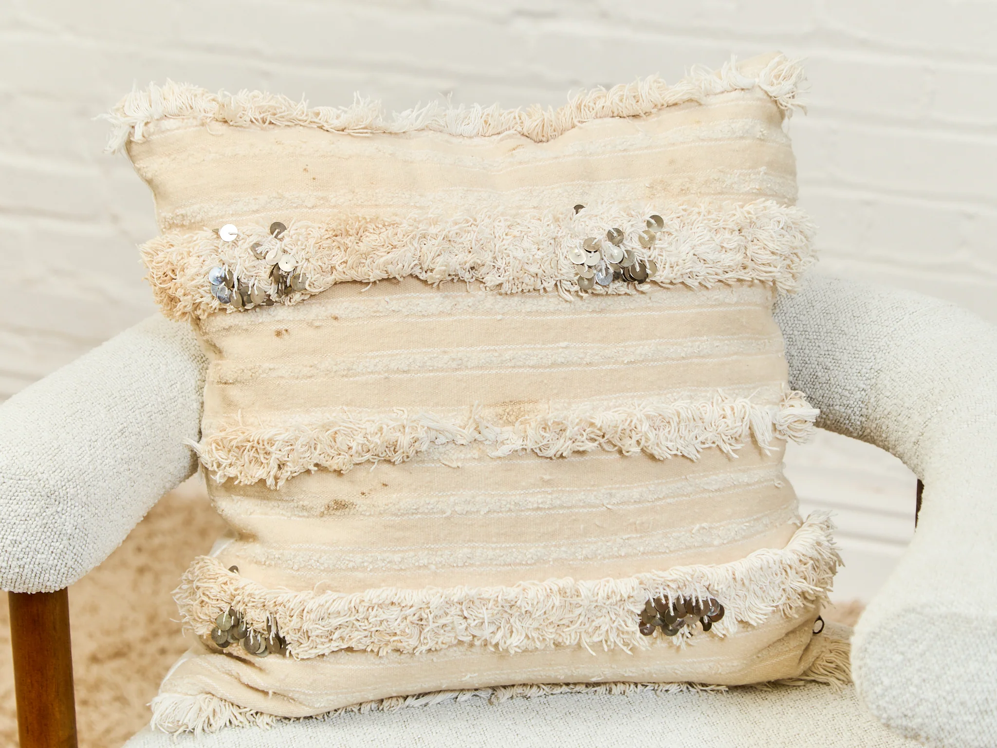 Boho Pillow with Sequin - Image 2