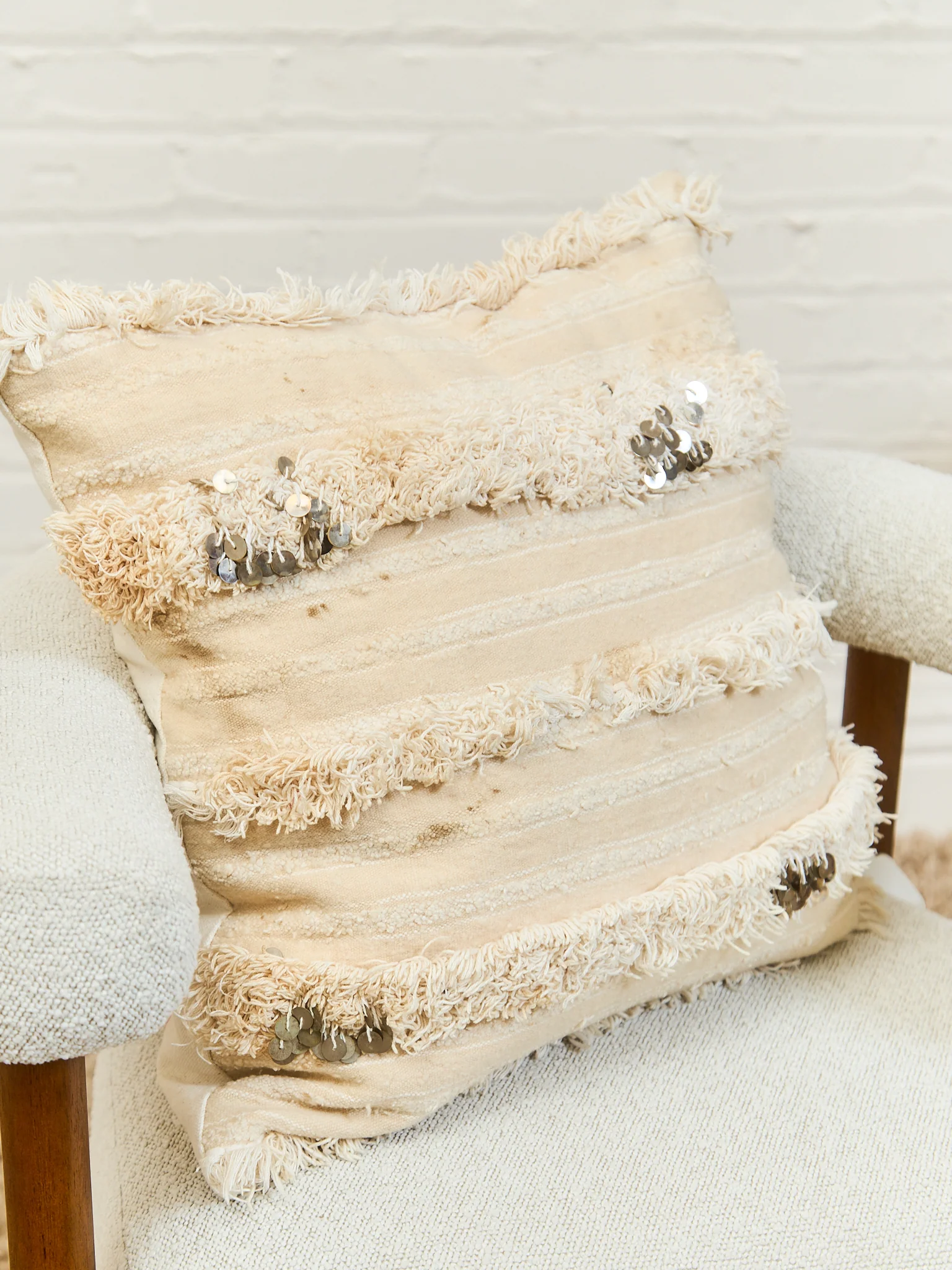 Boho Pillow with Sequin - Image 3