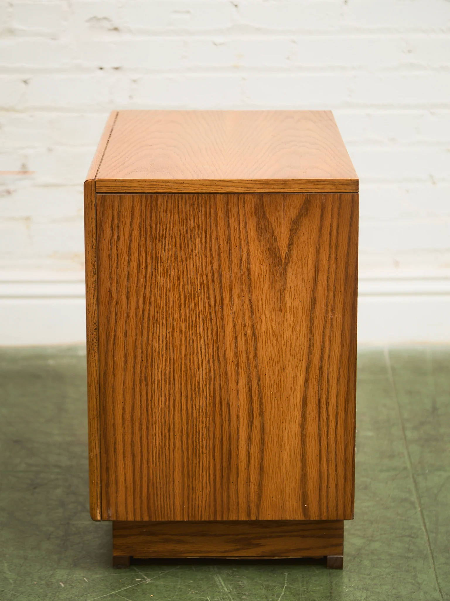 Boho Two Drawer Oak Nightstand - Image 15