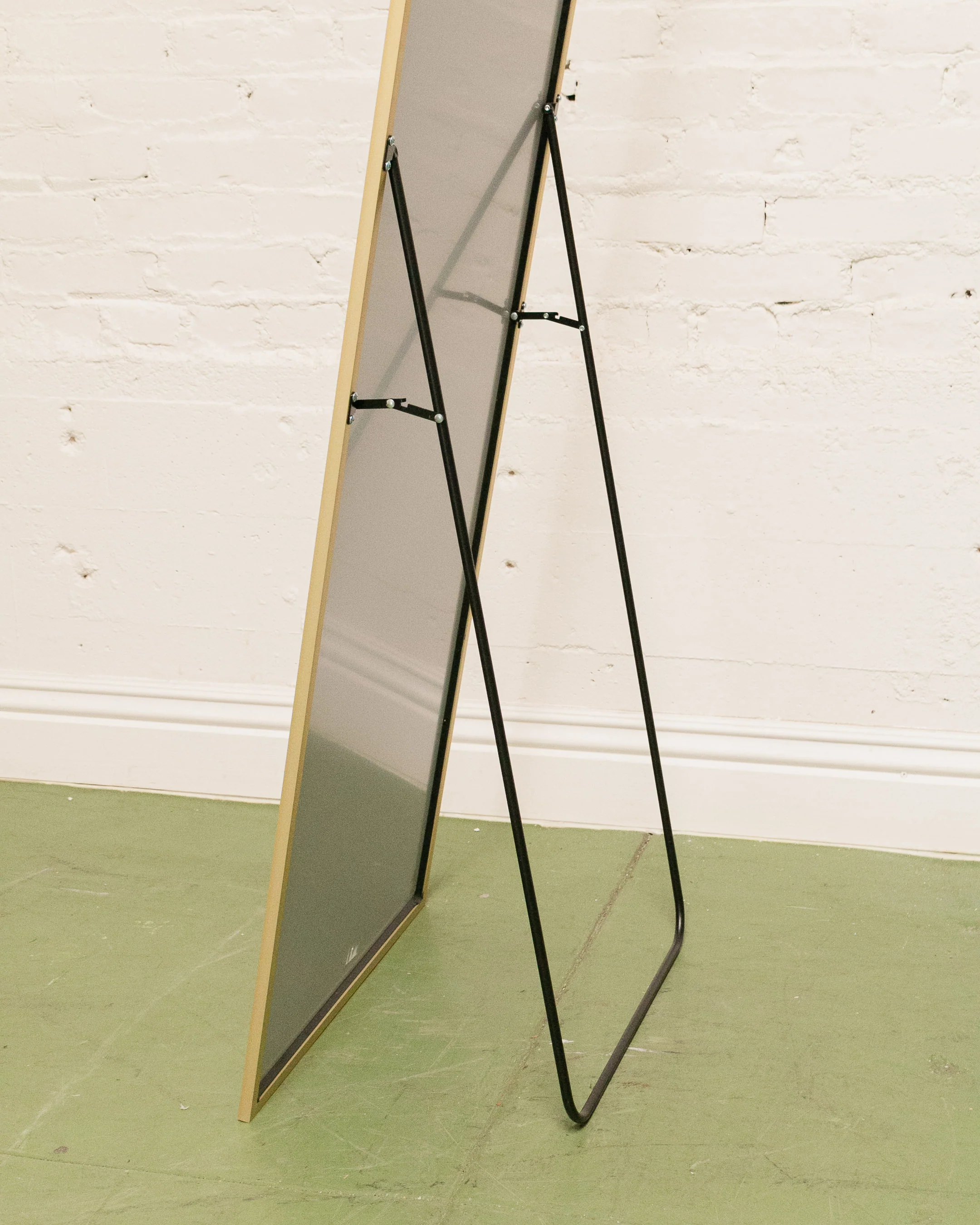 Brass Arch Floor Mirror - Image 7