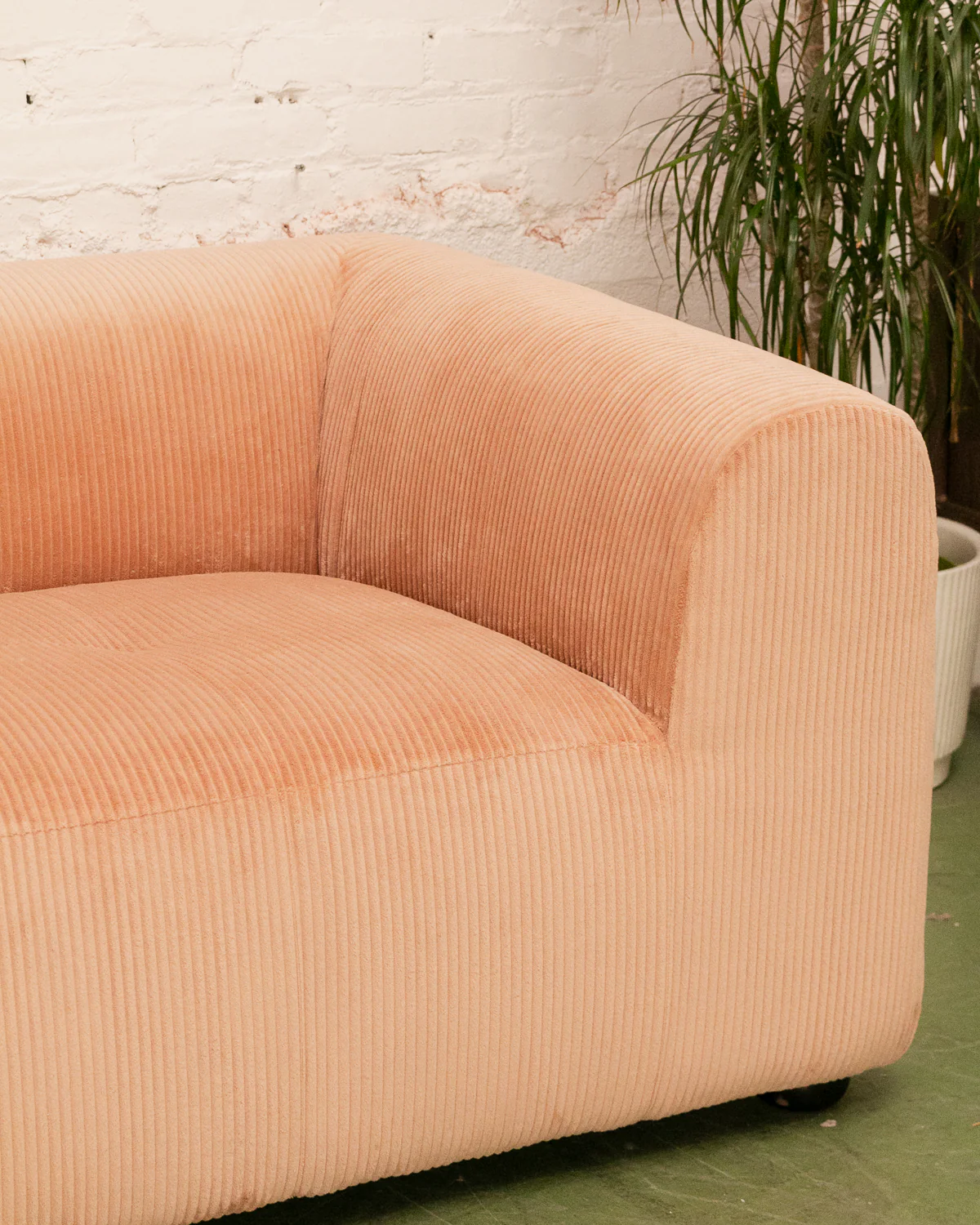 Caprese Sectional Sofa in Blush Corduroy - Image 14