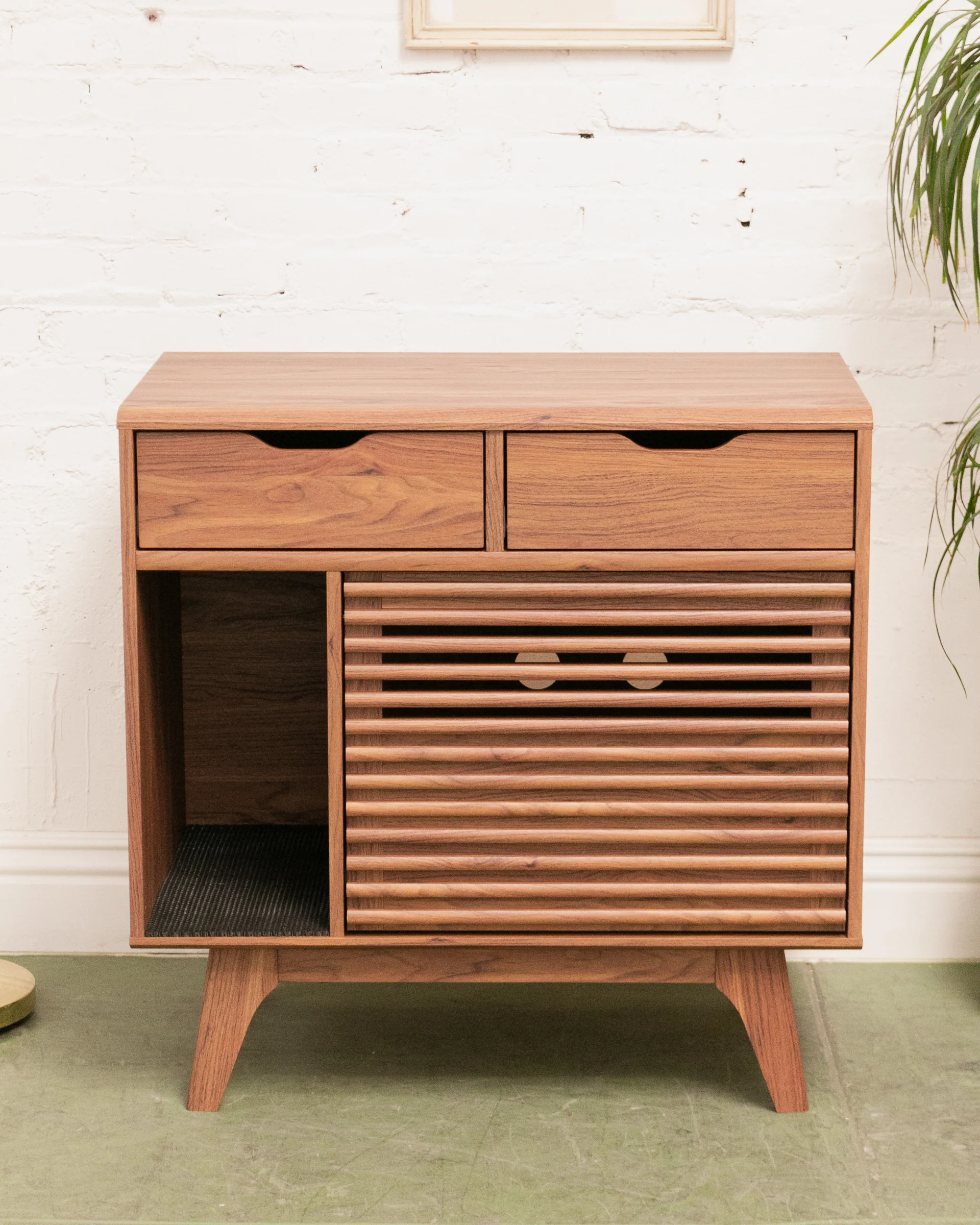 2 drawer Slat Cabinet - Image 18