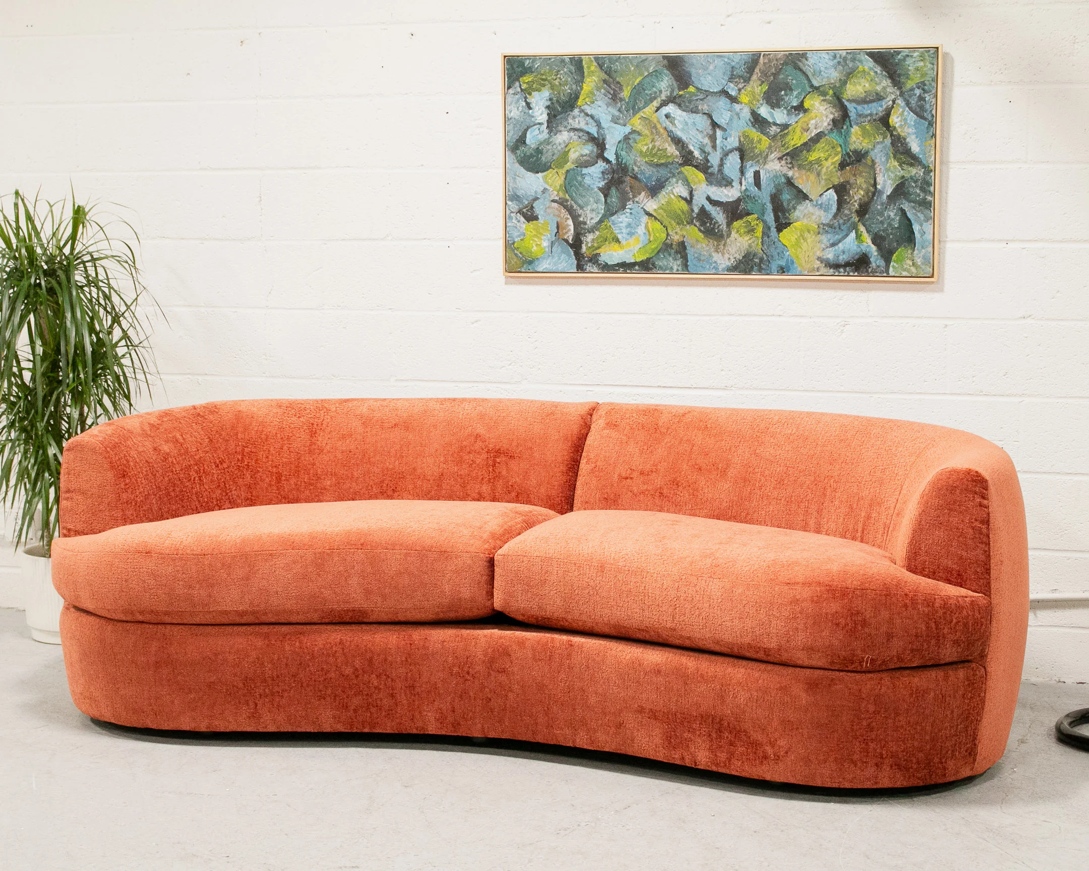 Charlotte Sofa in Rust Velvet - Image 4