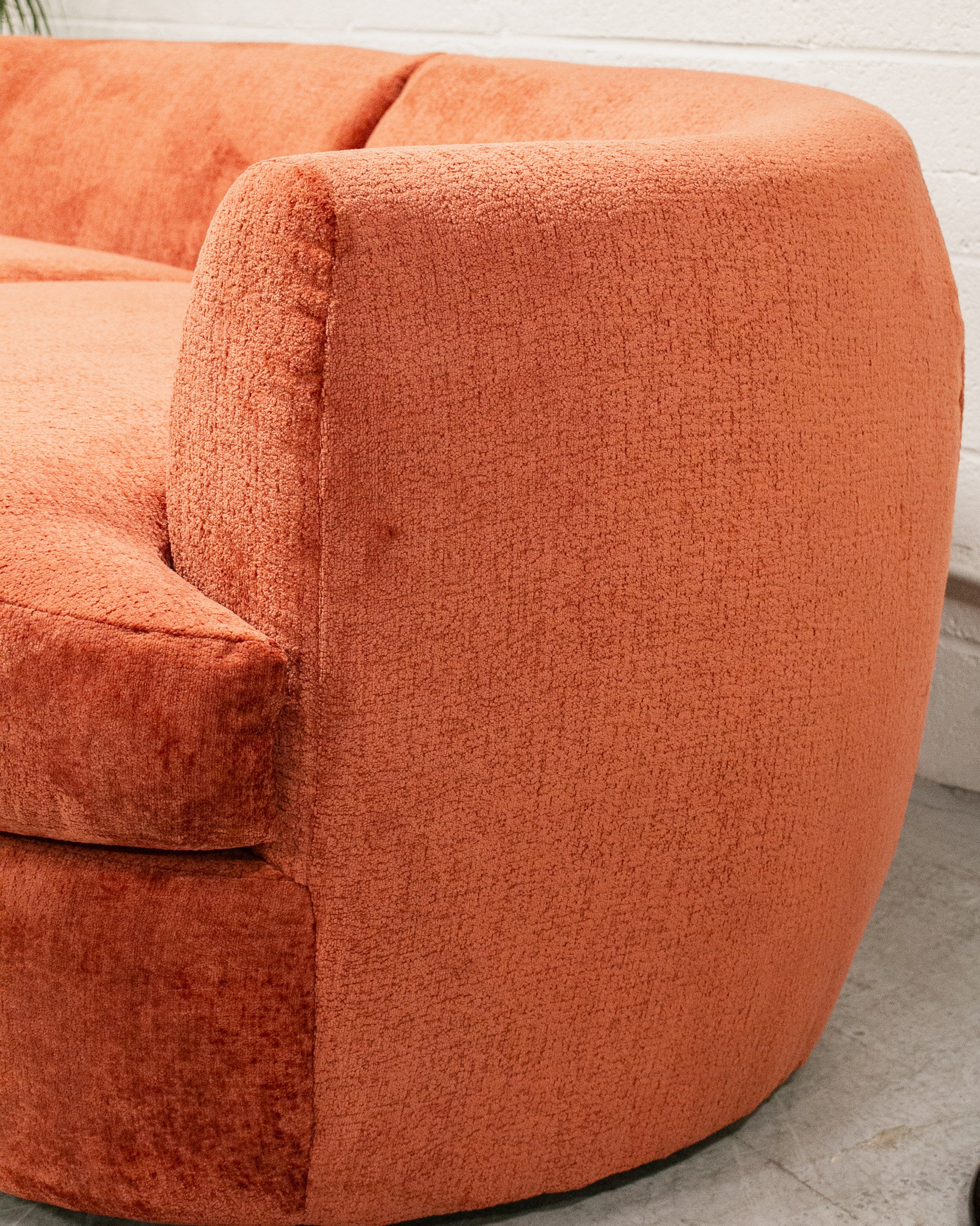 Charlotte Sofa in Rust Velvet - Image 7