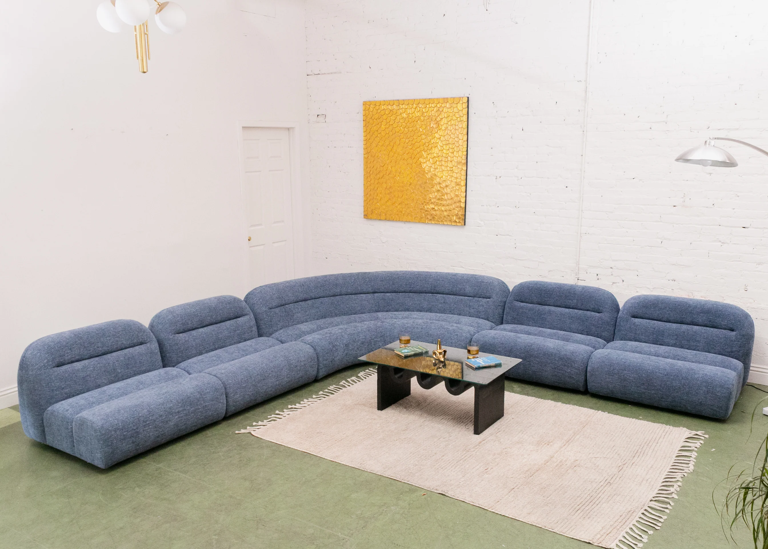 Cosmo 5 Piece Curved Sofa - Image 2