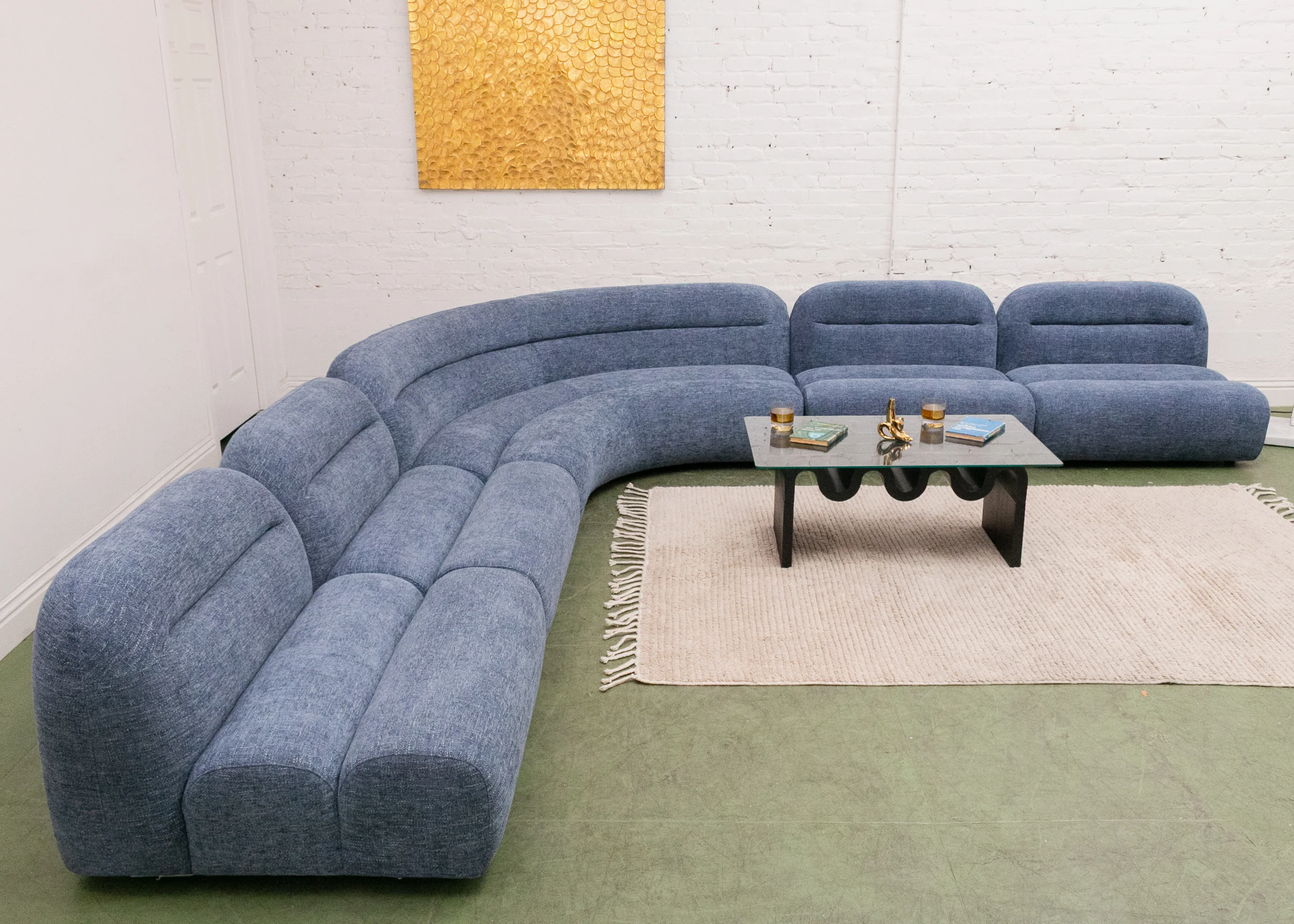 Cosmo 5 Piece Curved Sofa - Image 22
