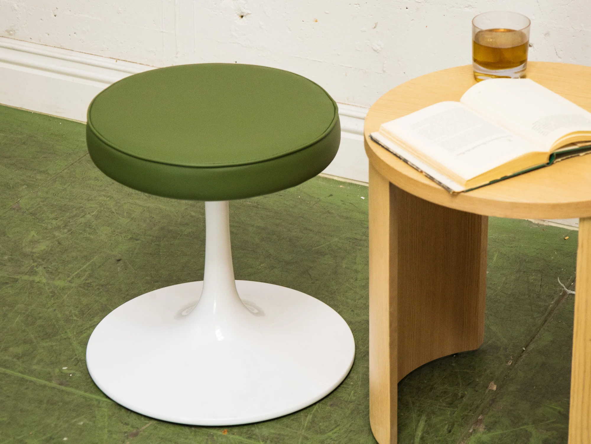 Daisy Dining Stool in Olive - Image 3