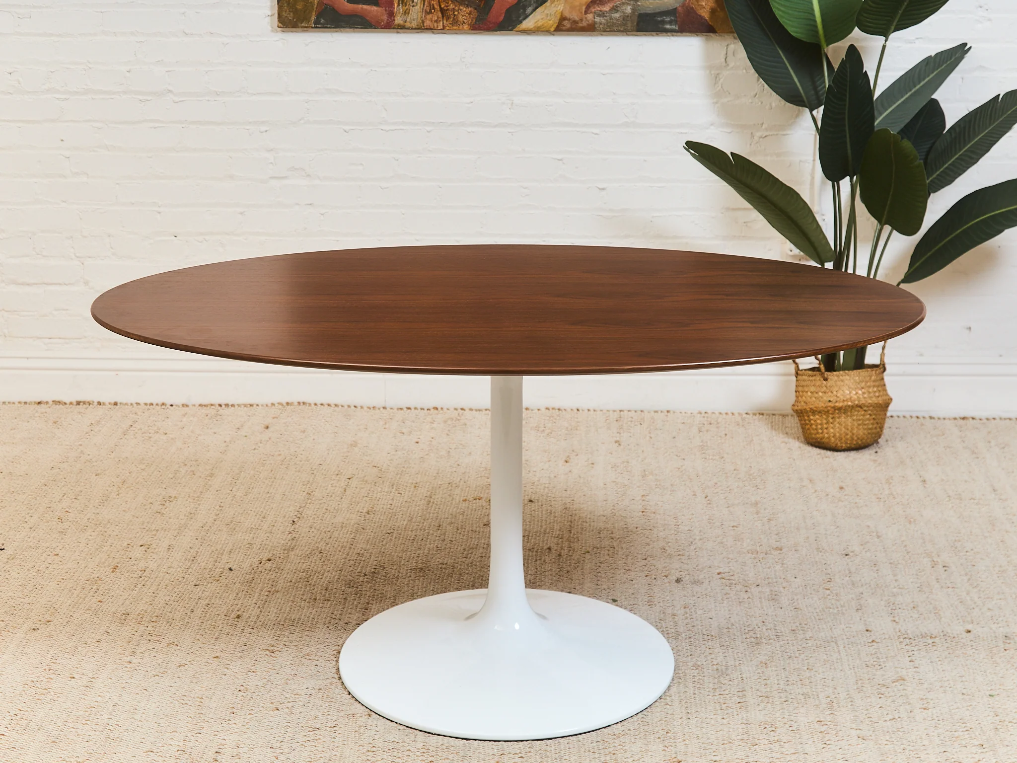 Daisy Oval Walnut 60 inch Dining Table - Image 4