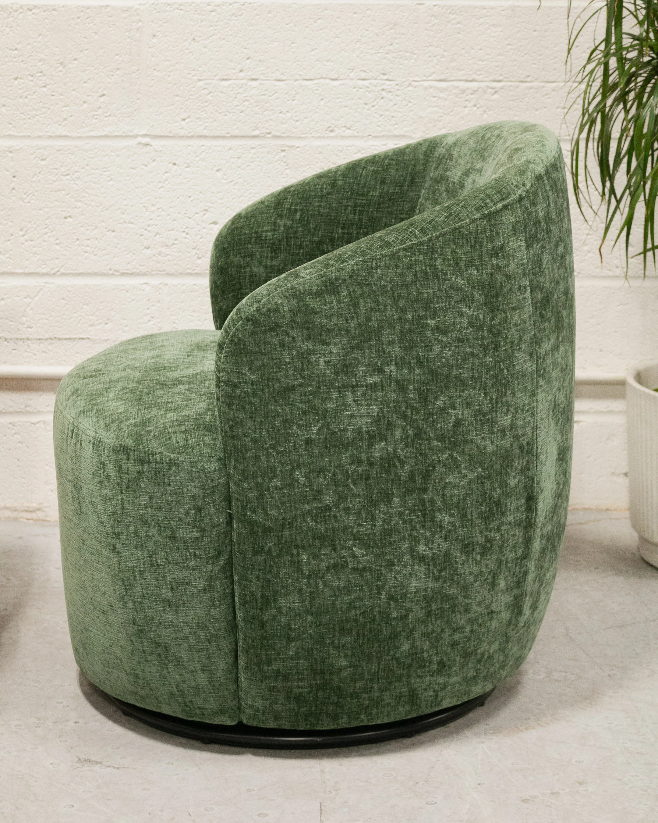 Dark Green Aria Swivel Chair - Image 5