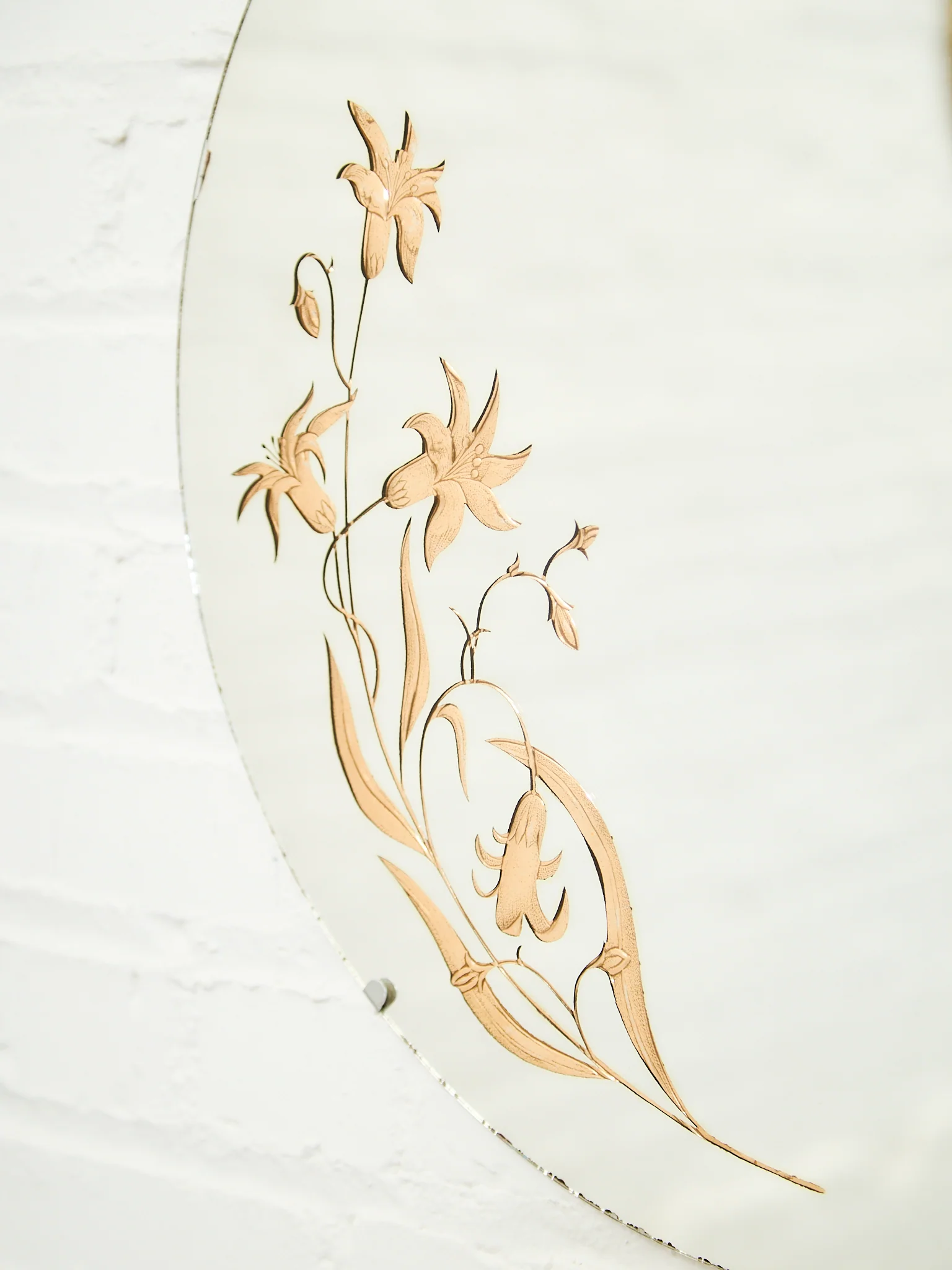 Deco Etched Copper Beveled Mirror - Image 4