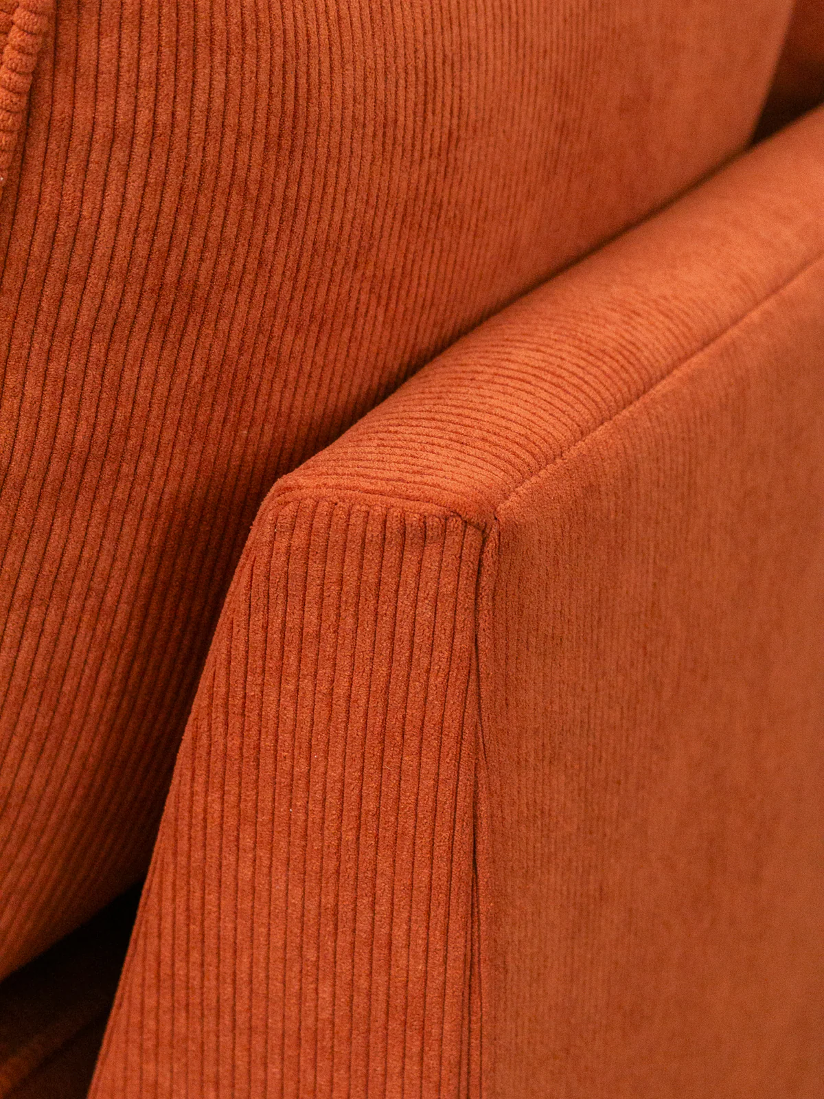 Diana Loveseat Sofa in Groove Rust - Image 4