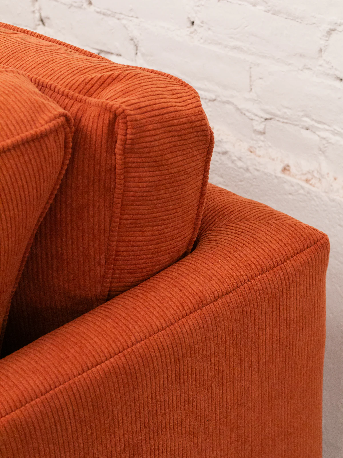 Diana Sectional Sofa in Groove Rust - Image 9