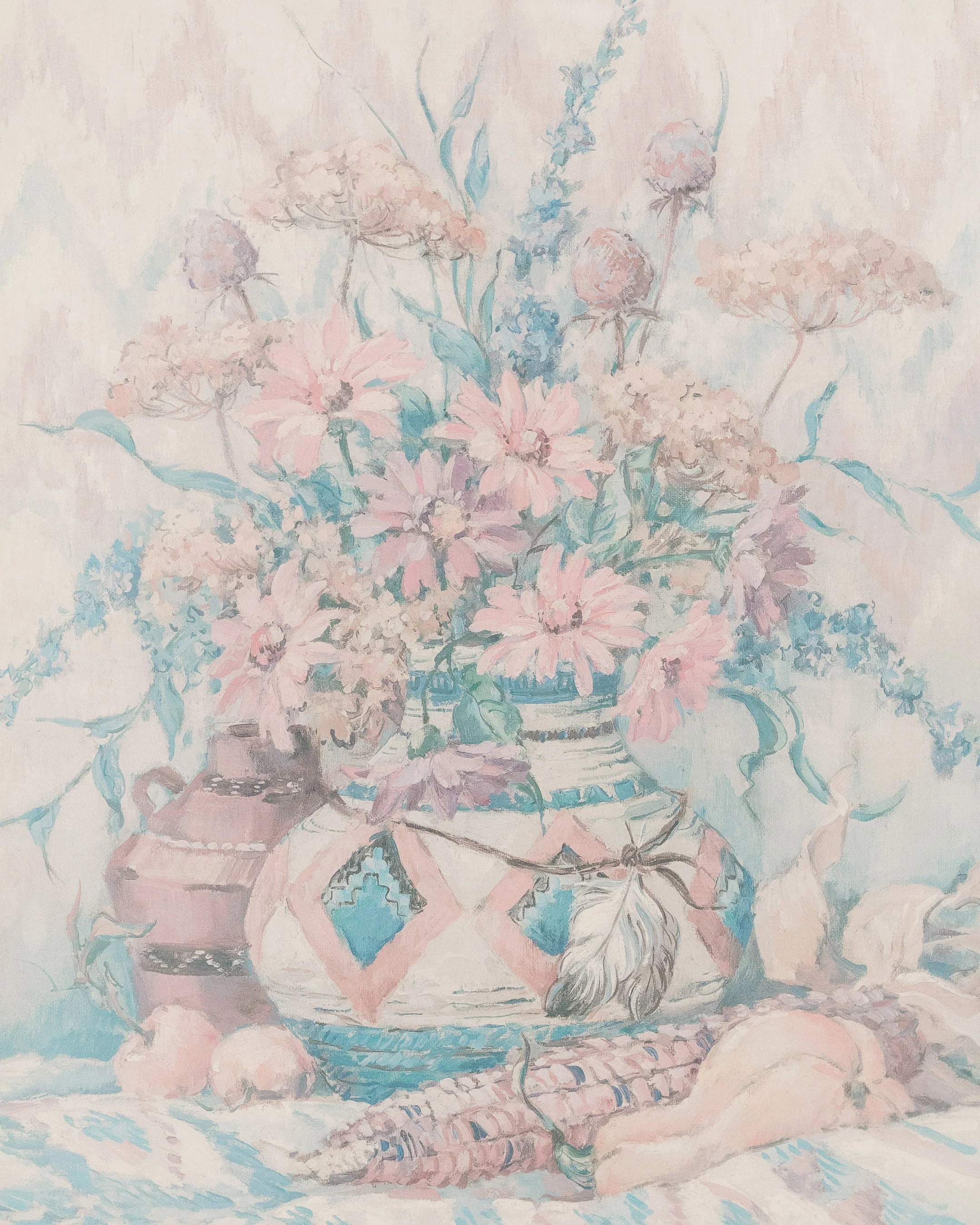 Framed Flower Vase Print Signed - Image 10