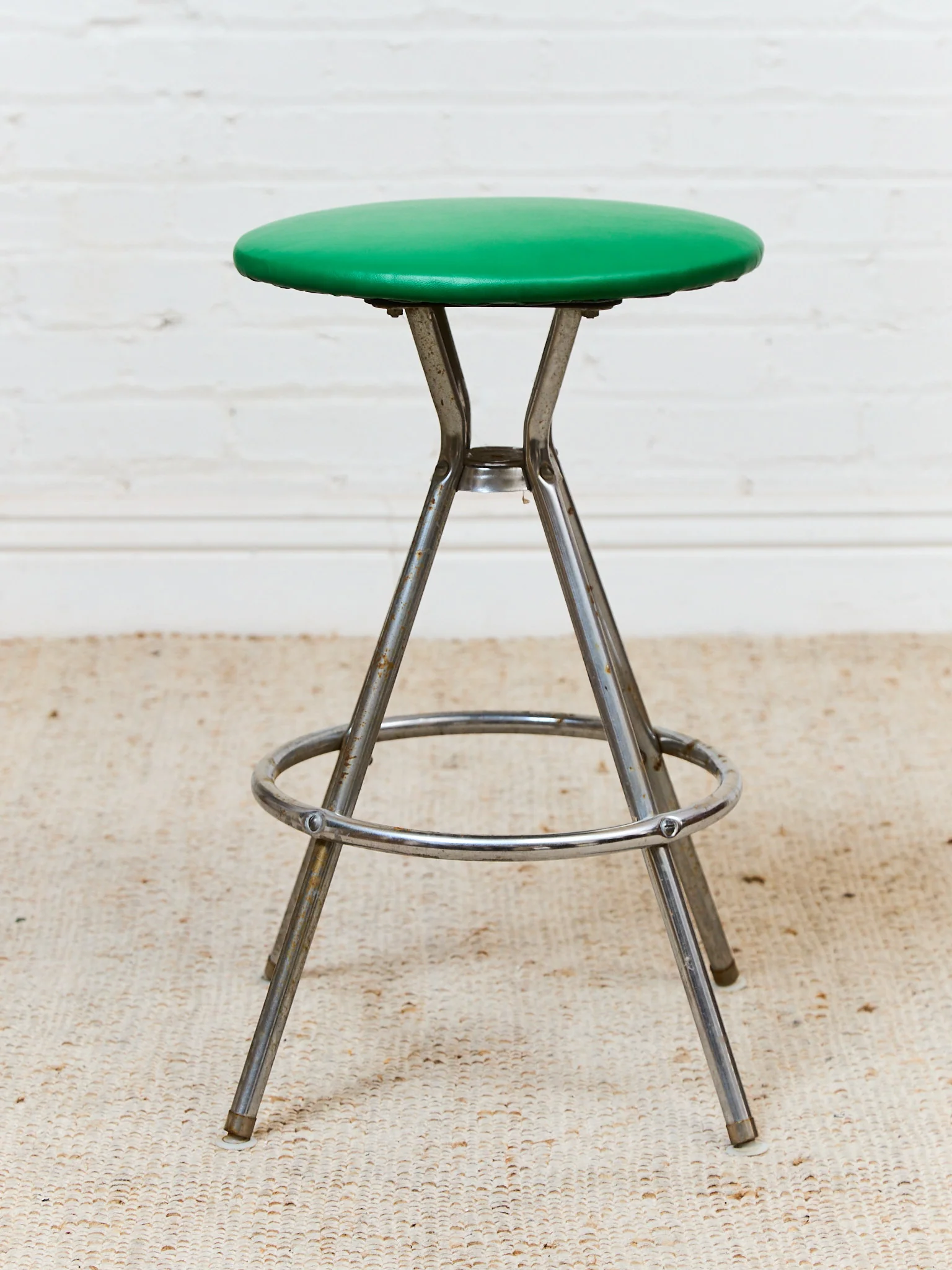 Green Vintage Stools - Image 4