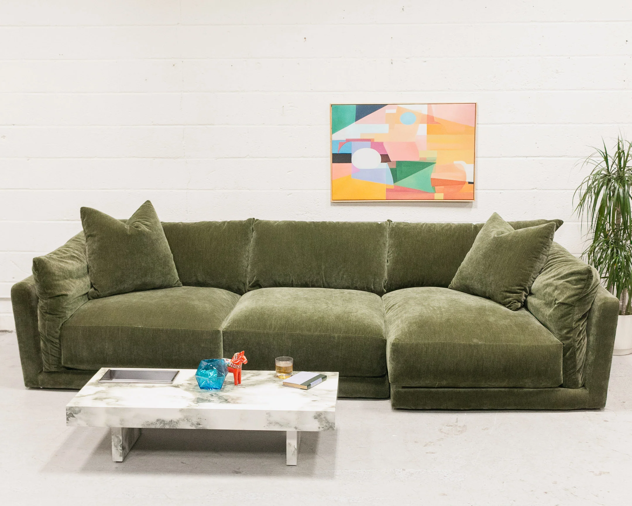 Hansel Modular Sofa in Amici Moss - Image 18