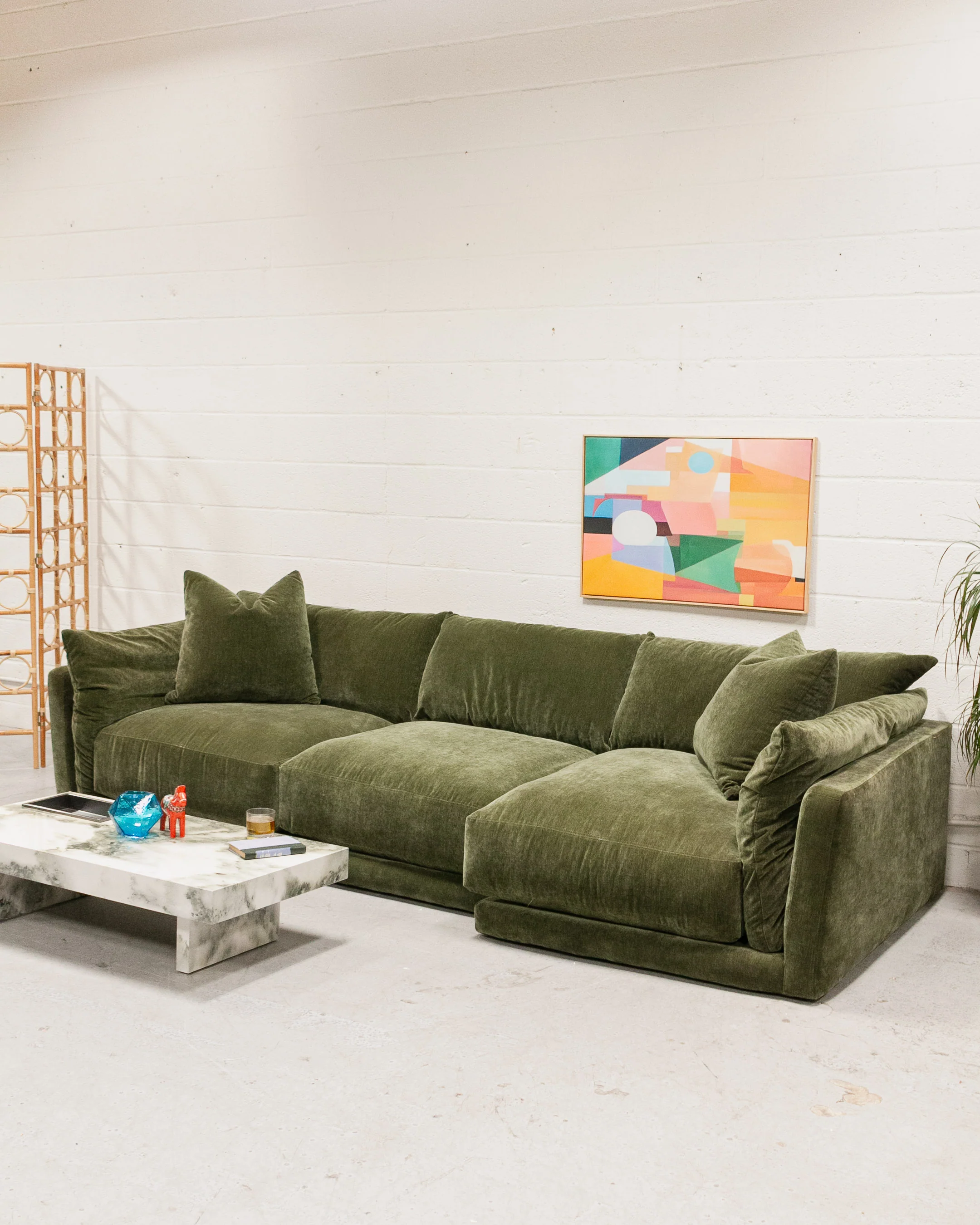 Hansel Modular Sofa in Amici Moss - Image 2