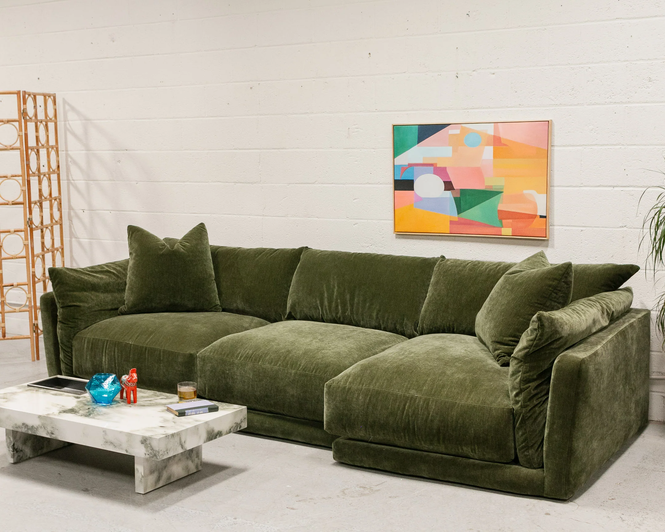 Hansel Modular Sofa in Amici Moss - Image 3