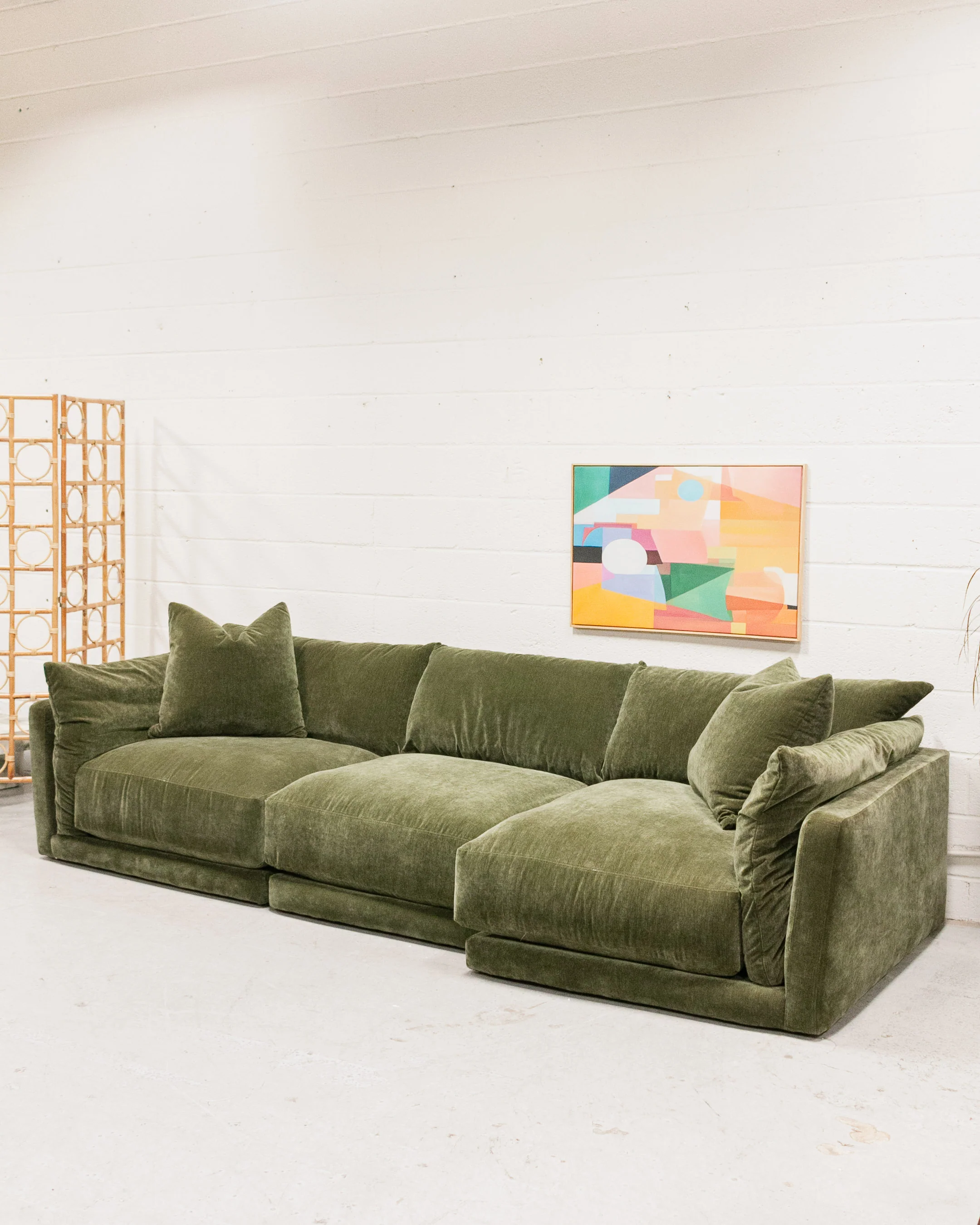 Hansel Modular Sofa in Amici Moss - Image 4