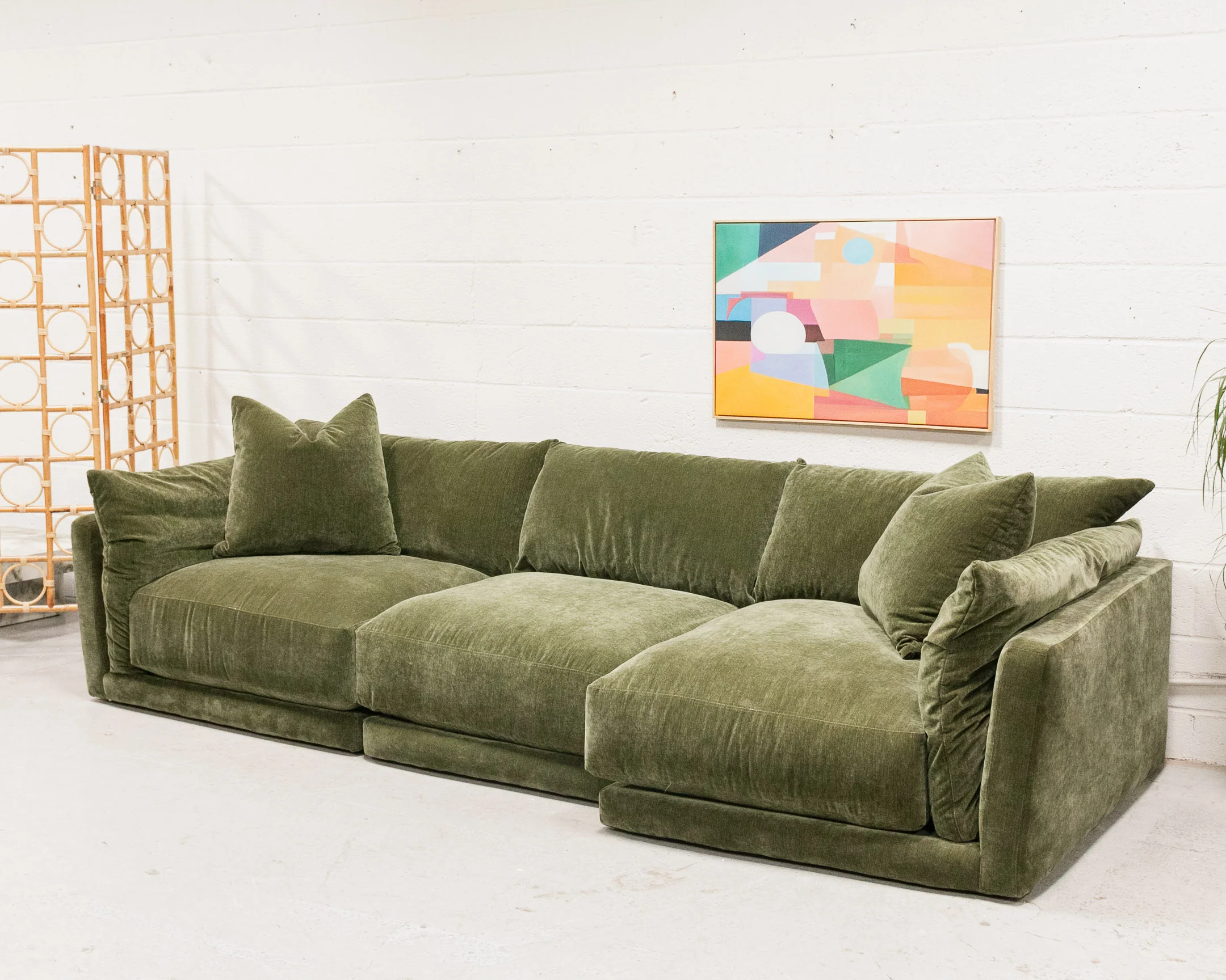 Hansel Modular Sofa in Amici Moss - Image 5