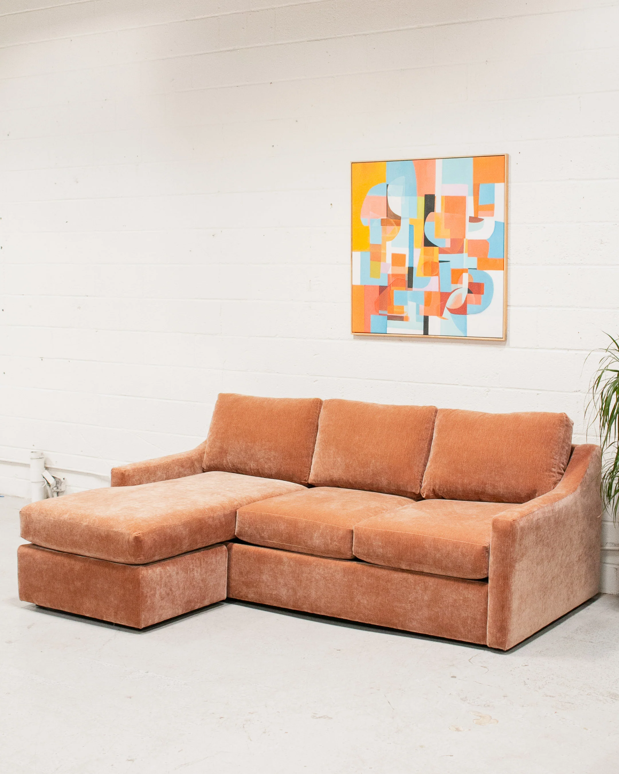 Hauser Sectional Sofa in Amici Ginger - Image 3