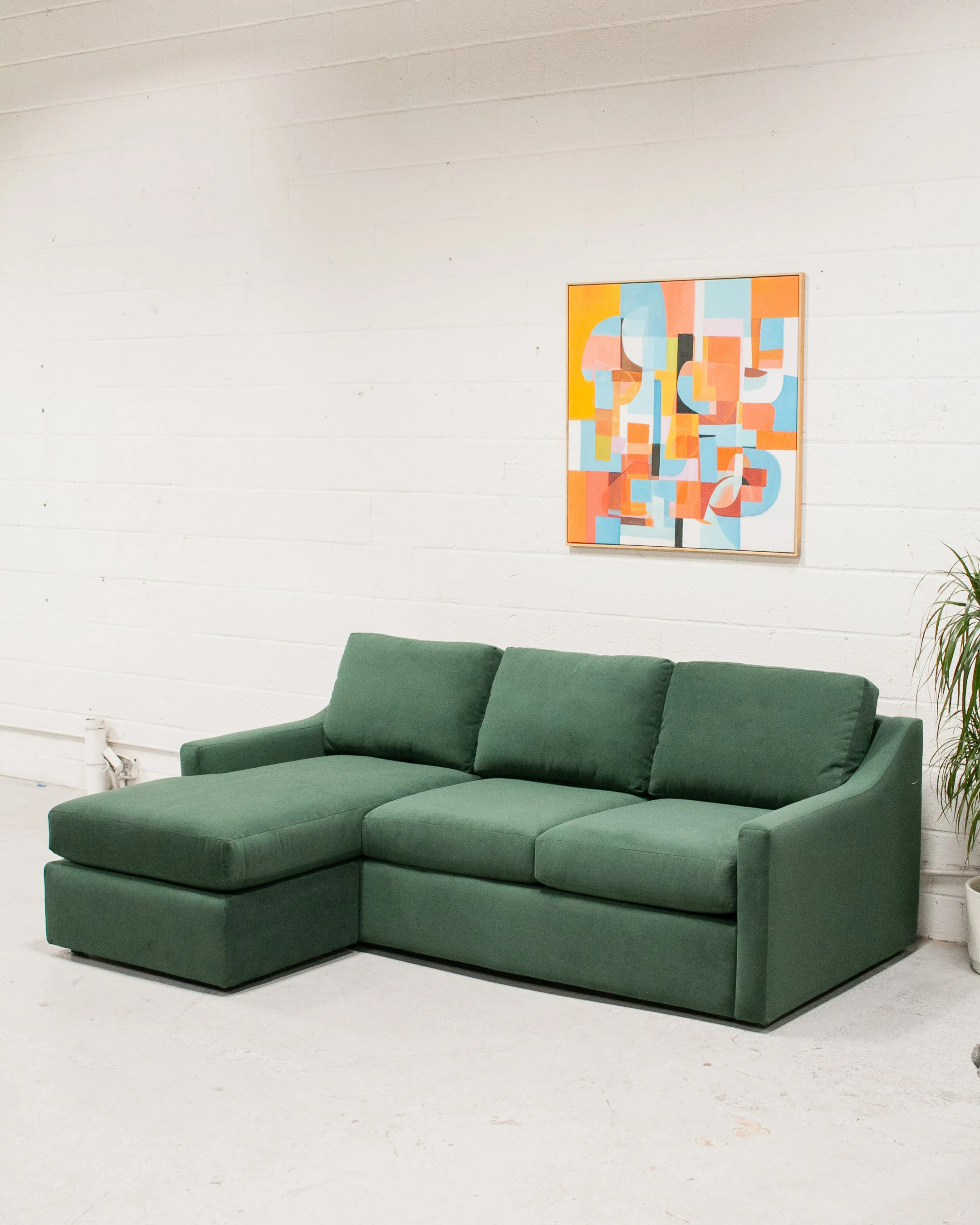 Hauser Sectional Sofa in Bella Hunter Green - Image 3