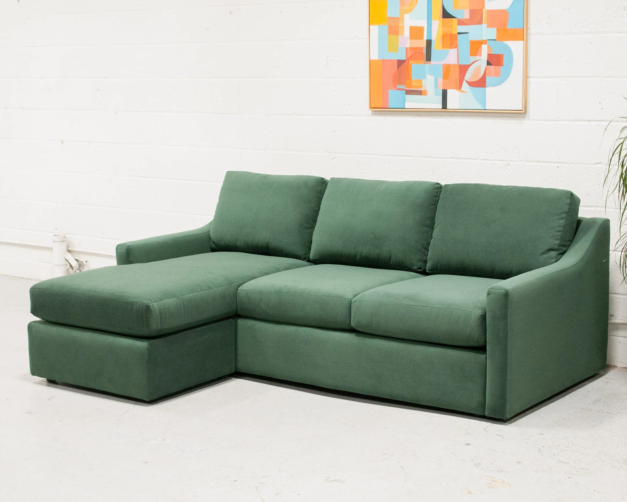 Hauser Sectional Sofa in Bella Hunter Green - Image 4
