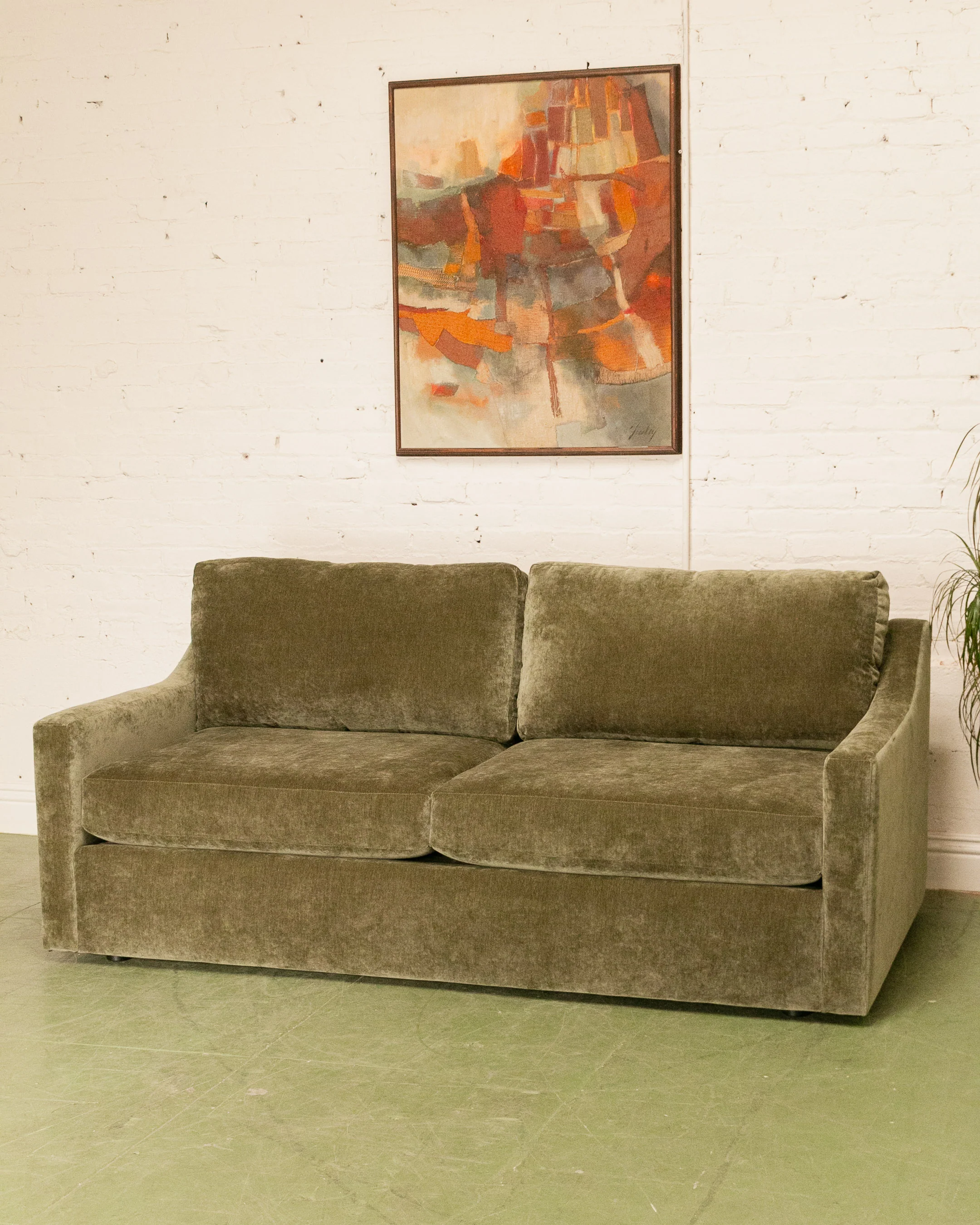 Hauser Sofa Bed in Moss