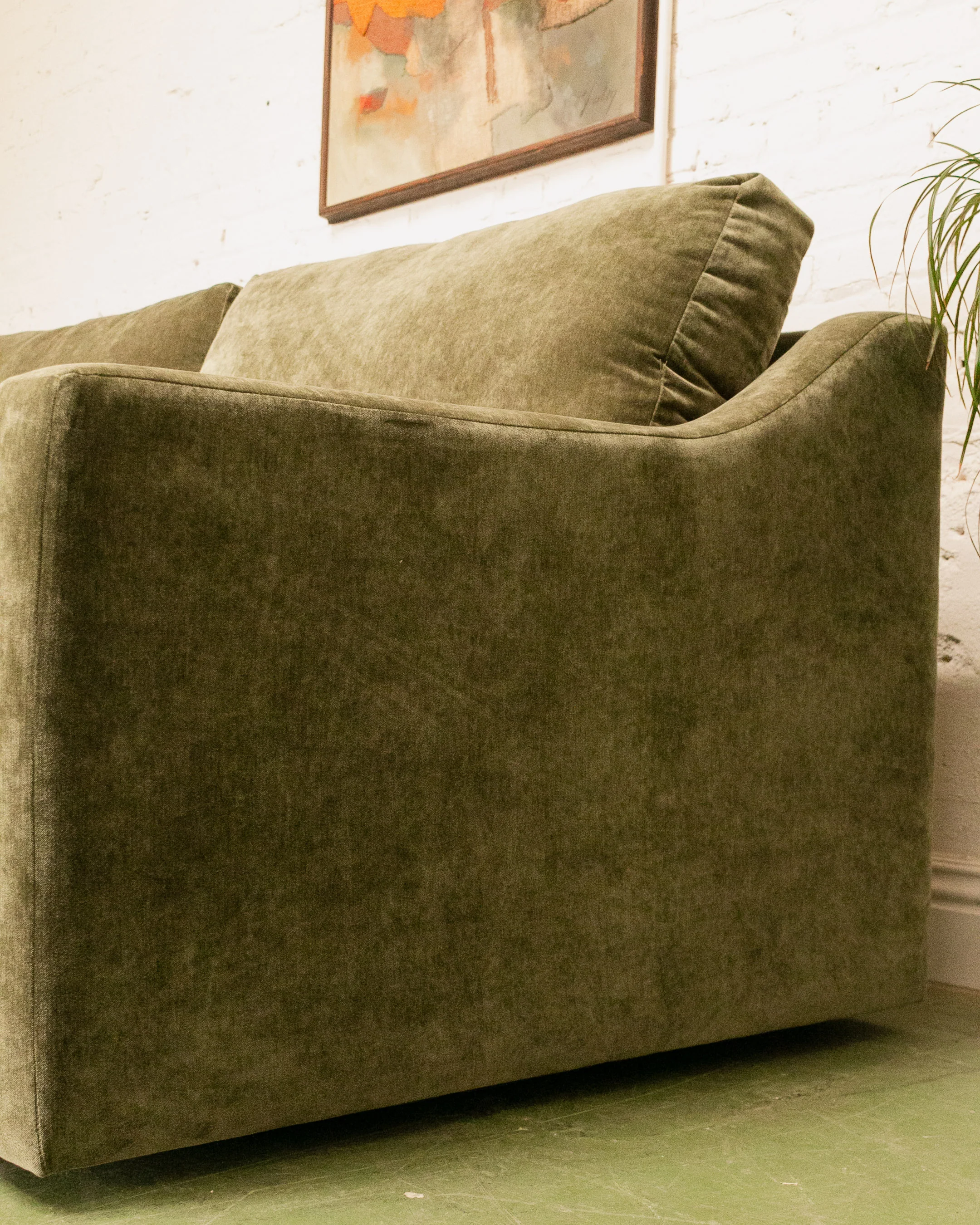 Hauser Sofa Bed in Moss - Image 4
