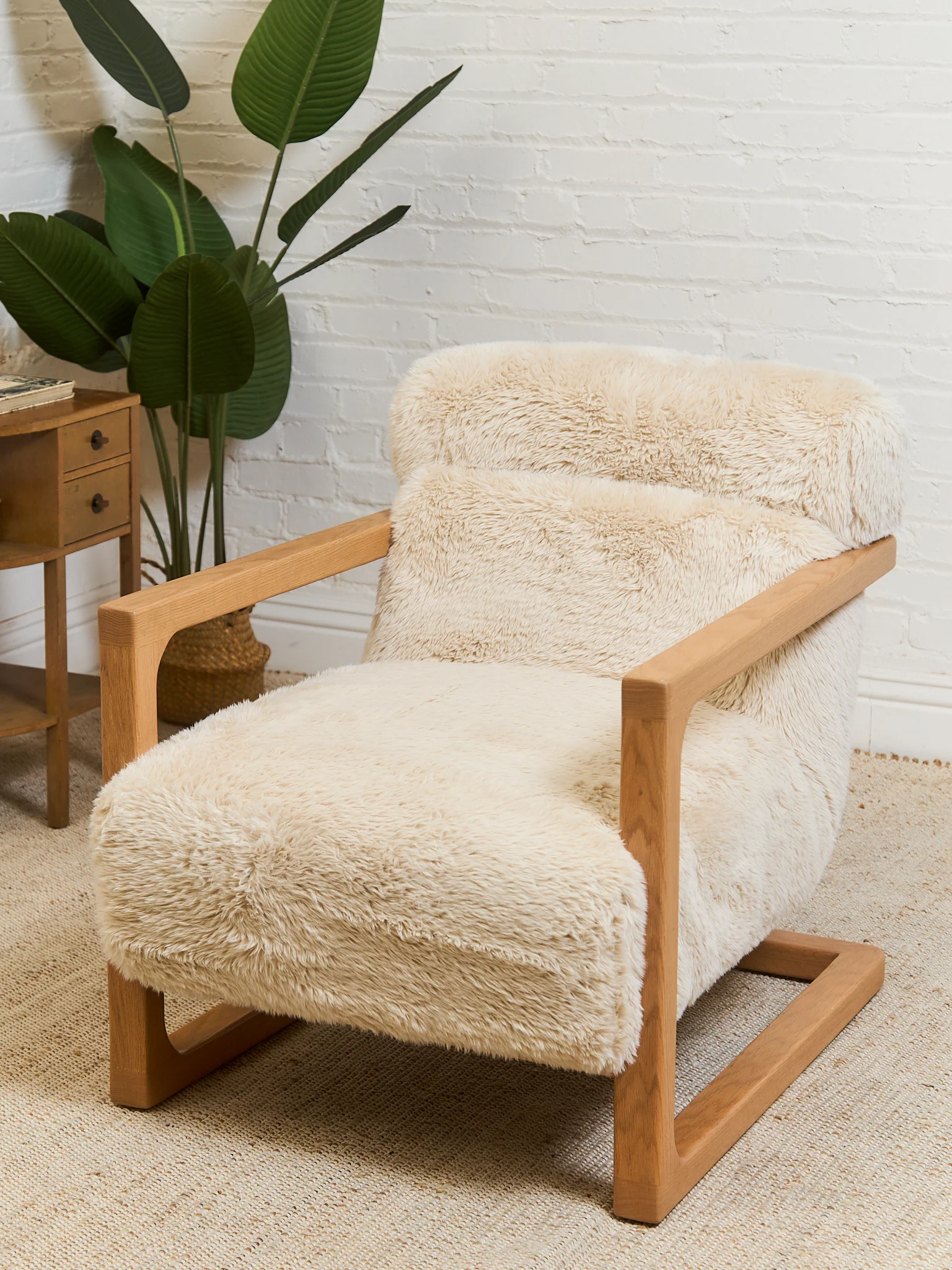 Huxley Chair in Yakety Yak Faux Fur - Image 2