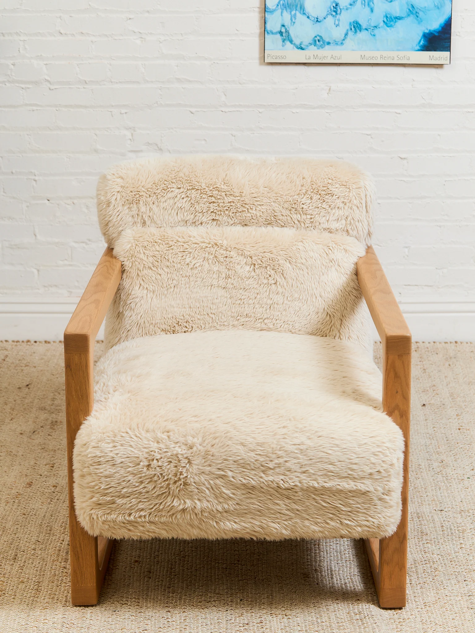 Huxley Chair in Yakety Yak Faux Fur - Image 3