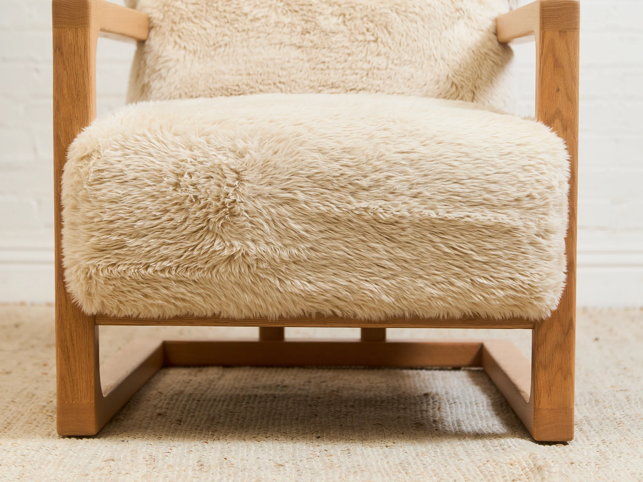 Huxley Chair in Yakety Yak Faux Fur - Image 7
