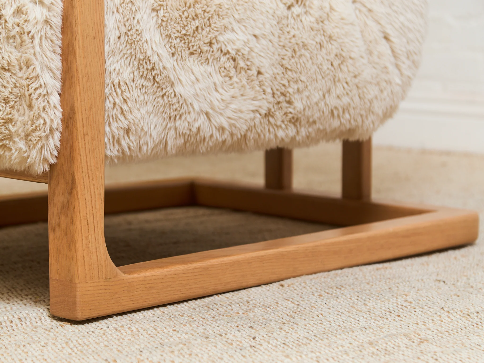 Huxley Chair in Yakety Yak Faux Fur - Image 9