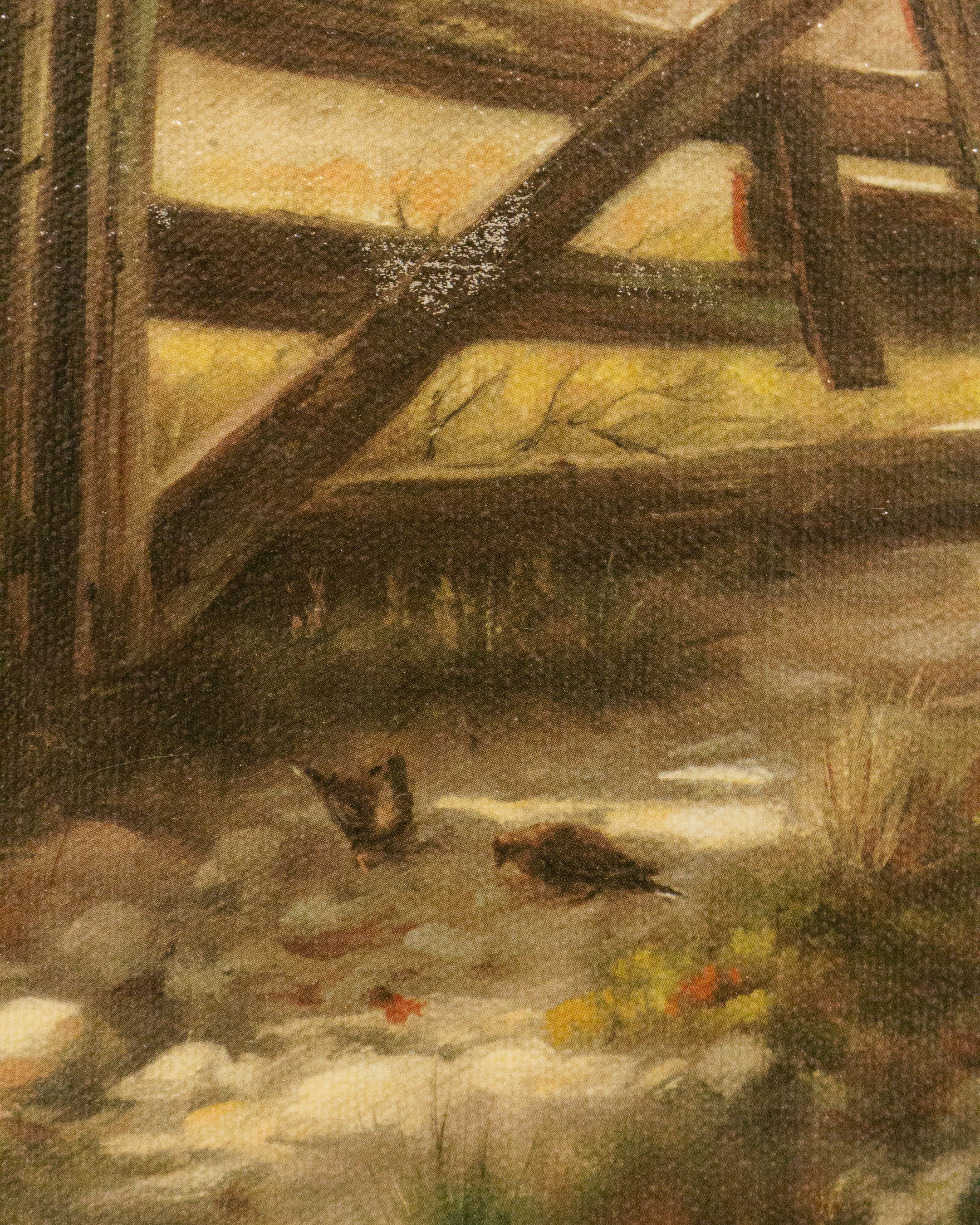 LANDSCAPE RECREATION OIL ON CANVAS painting BY MARIE MCBRIDE AFTER WINDBERG unframed - Image 10